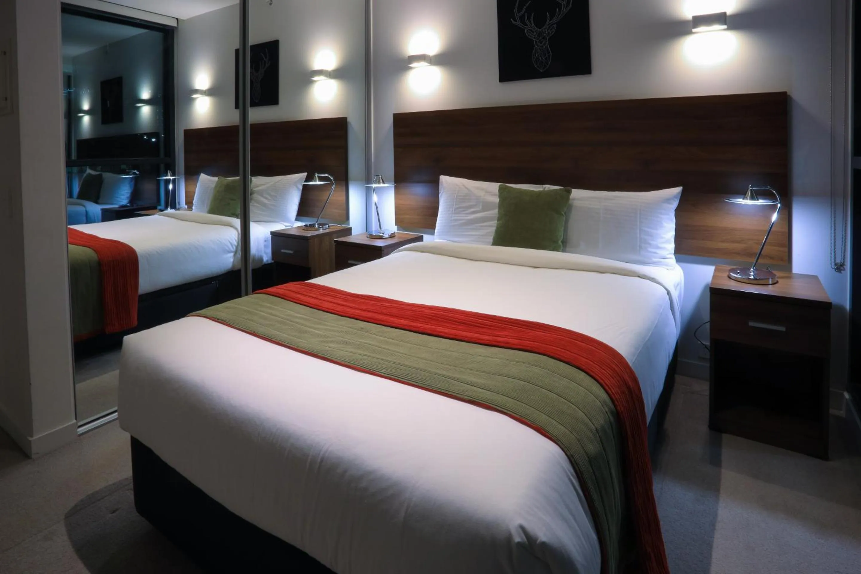 Bedroom, Bed in Flinders Street Apartments Melbourne CBD