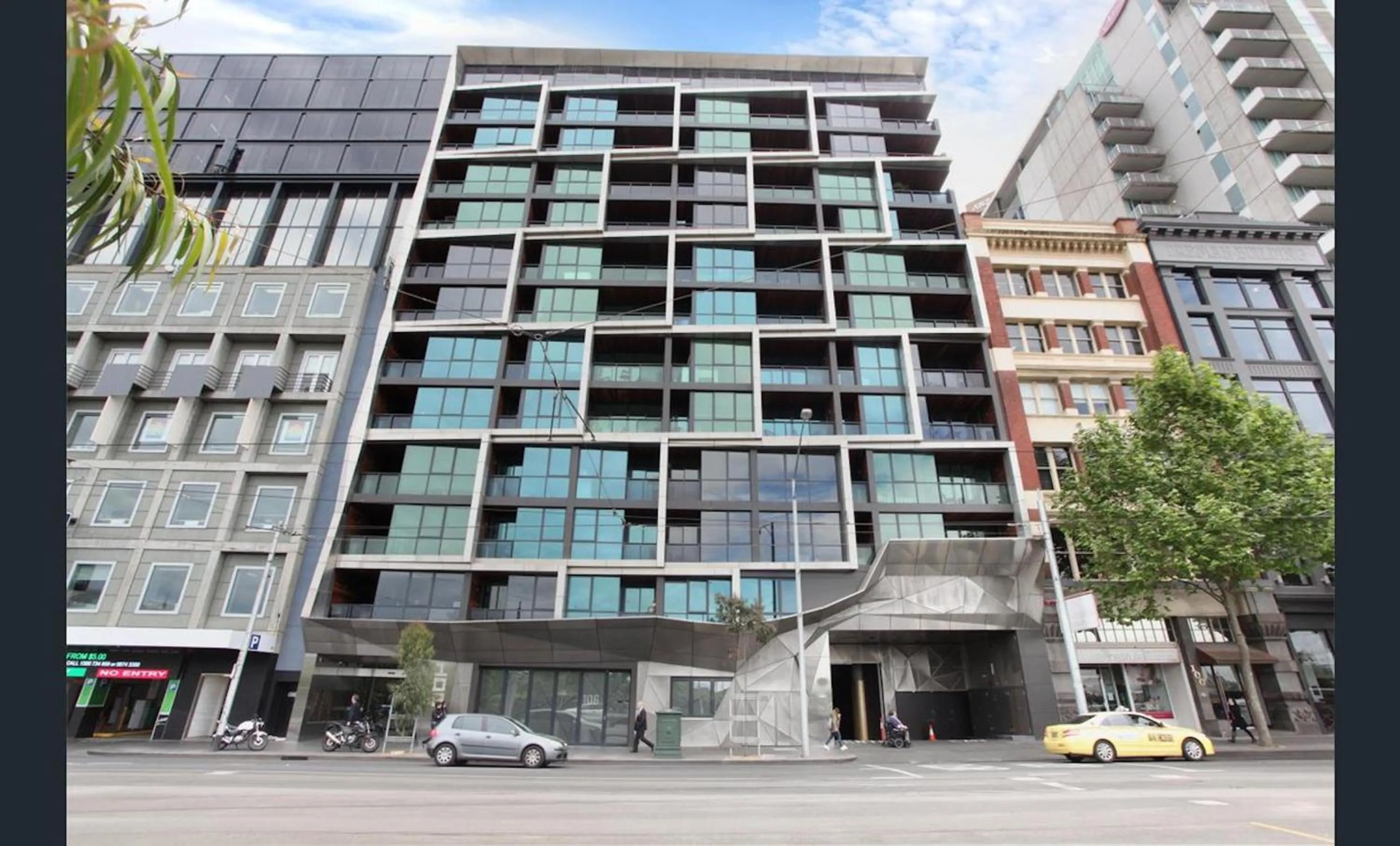 Property building in Flinders Street Apartments Melbourne CBD