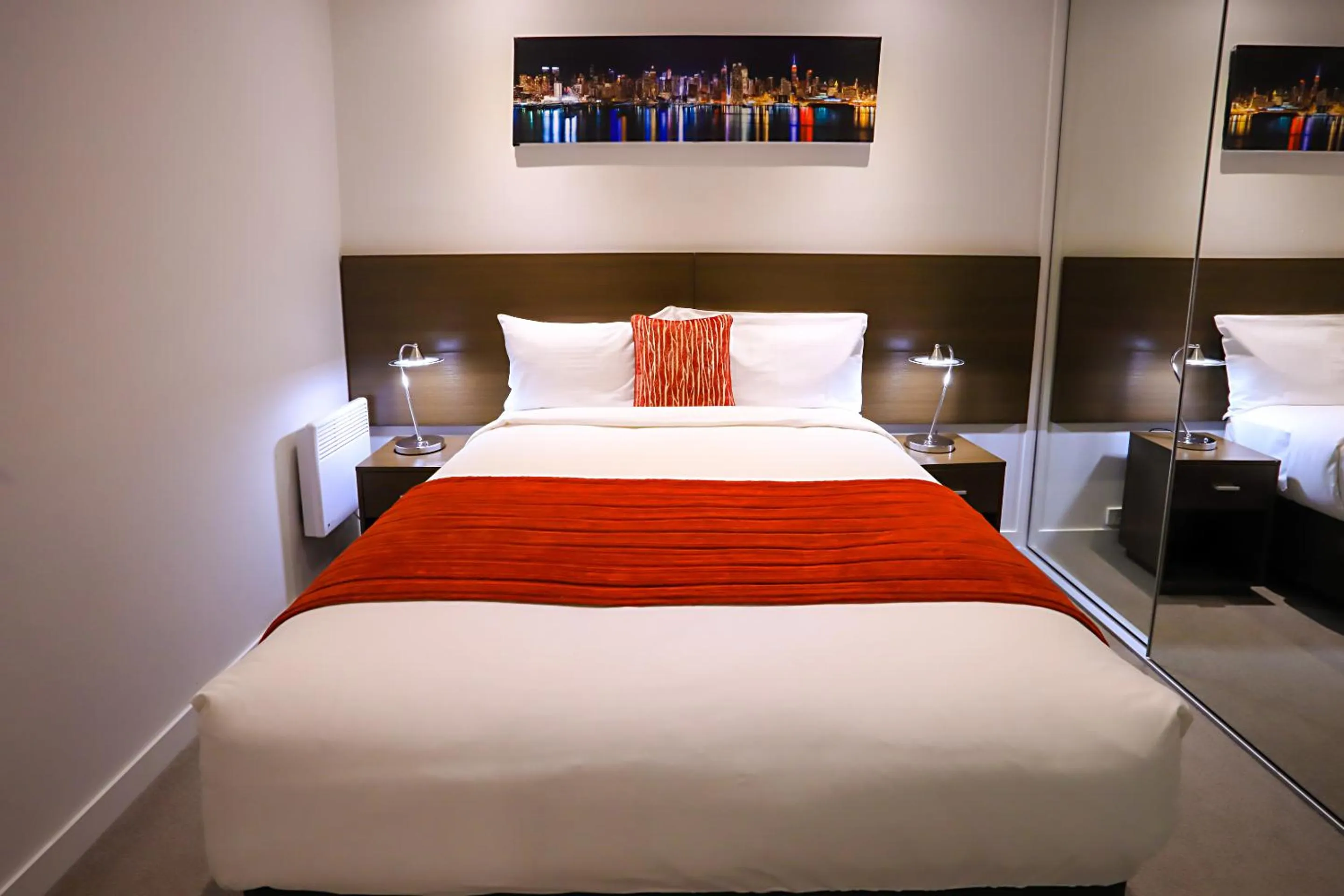 Bedroom, Bed in Flinders Street Apartments Melbourne CBD