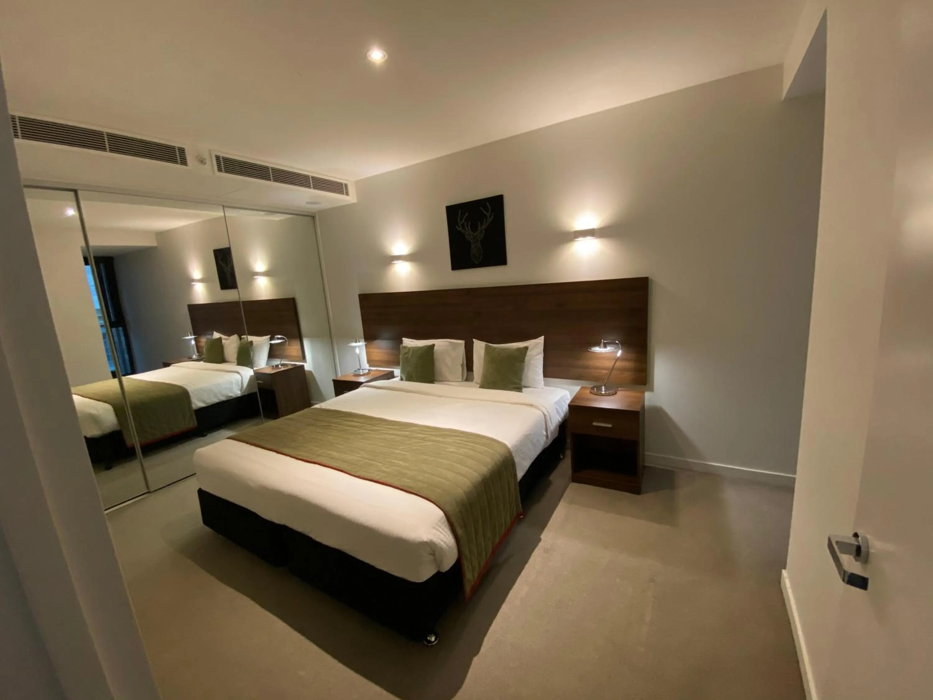 Bed in Flinders Street Apartments Melbourne CBD