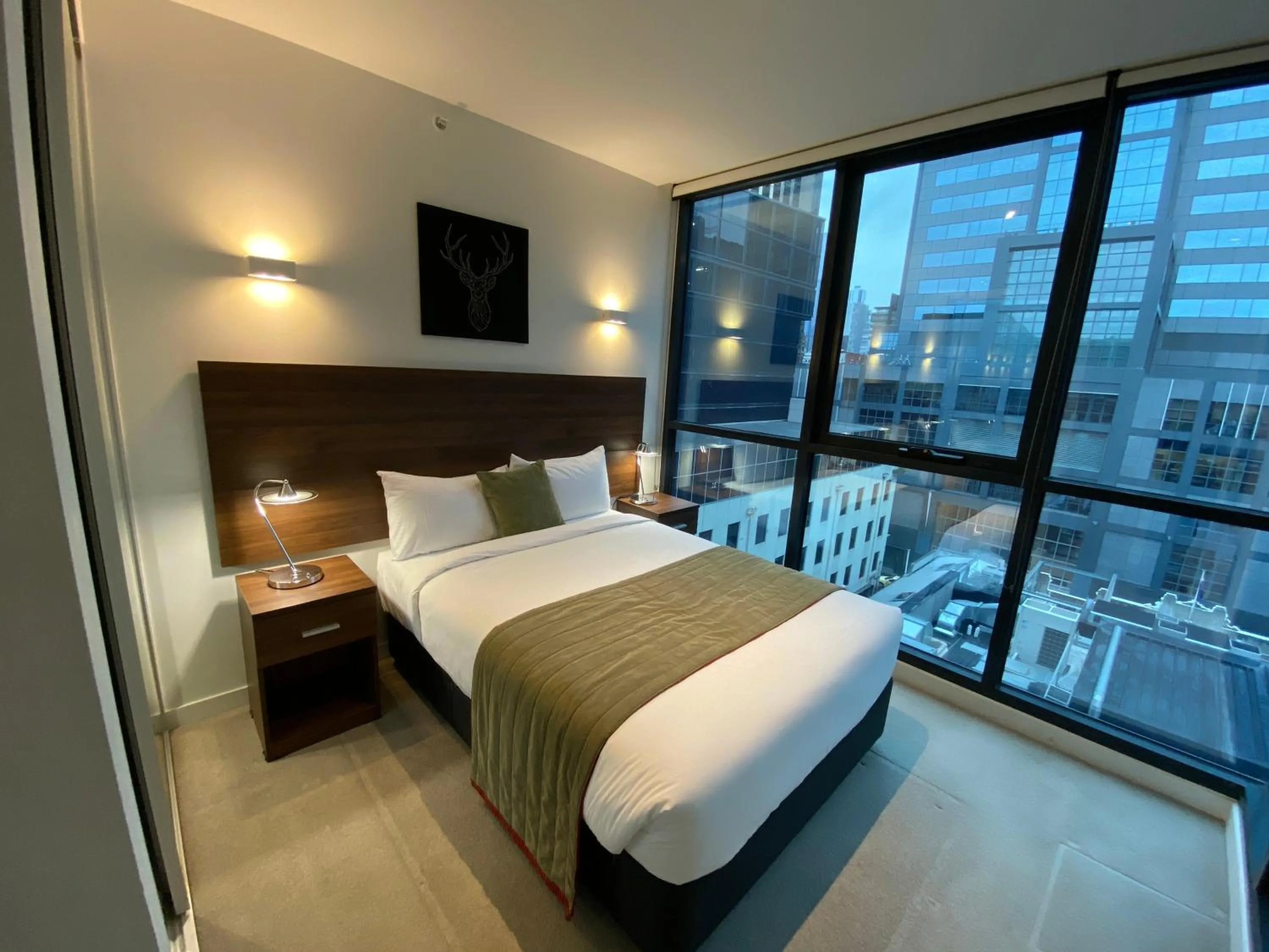 Bedroom, Bed in Flinders Street Apartments Melbourne CBD