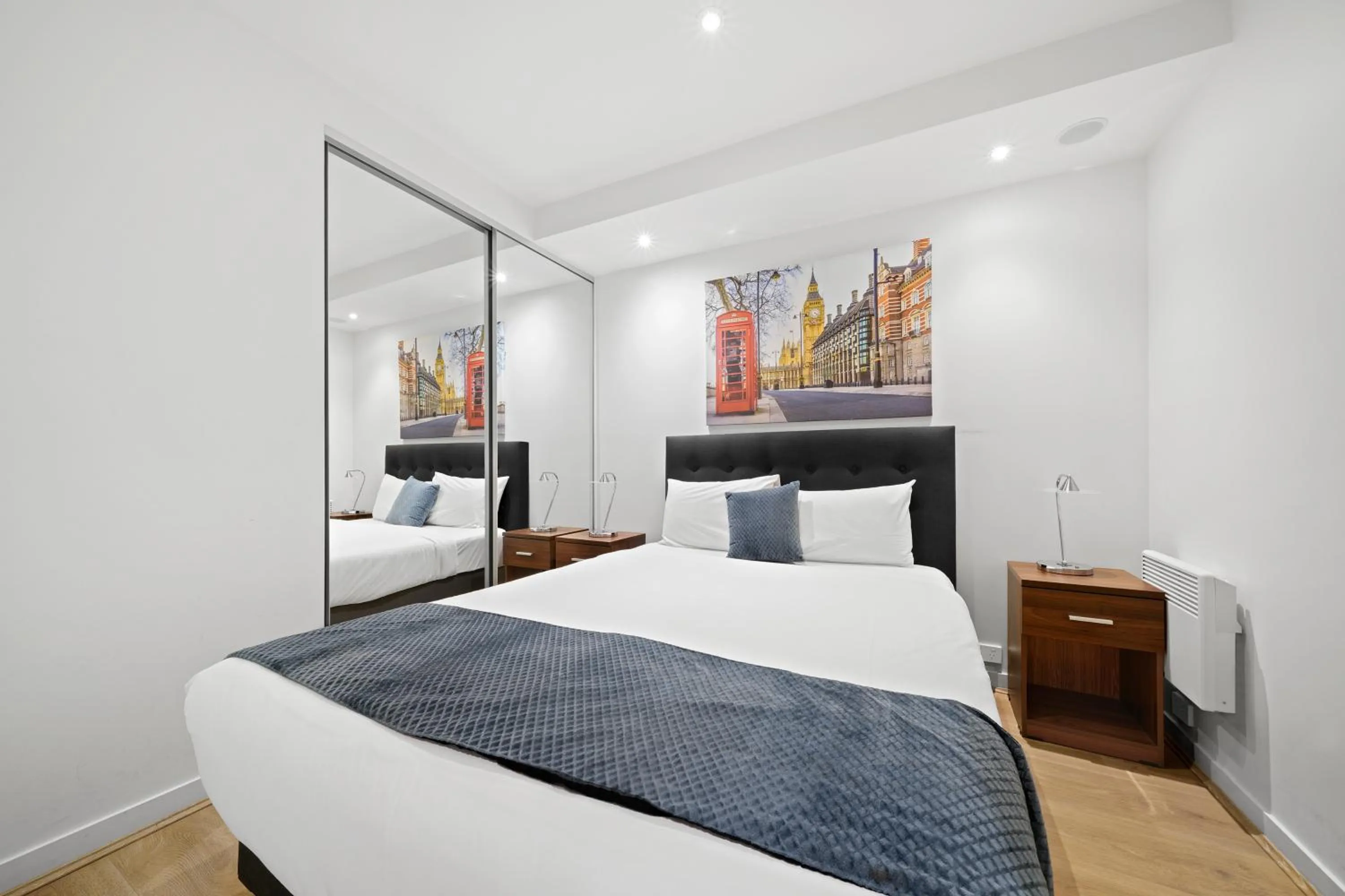 Bed in Flinders Street Apartments Melbourne CBD