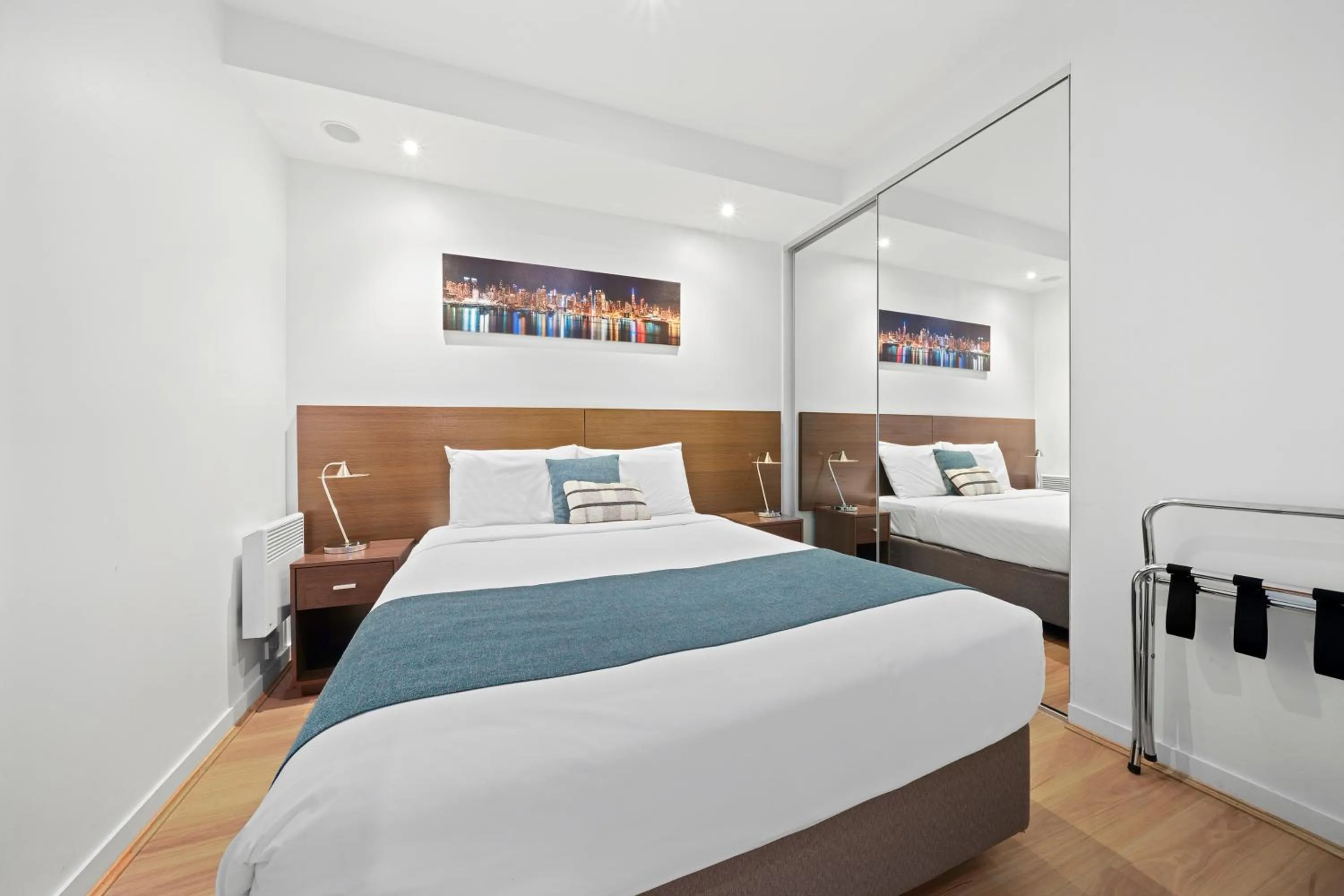 Bedroom, Bed in Flinders Street Apartments Melbourne CBD