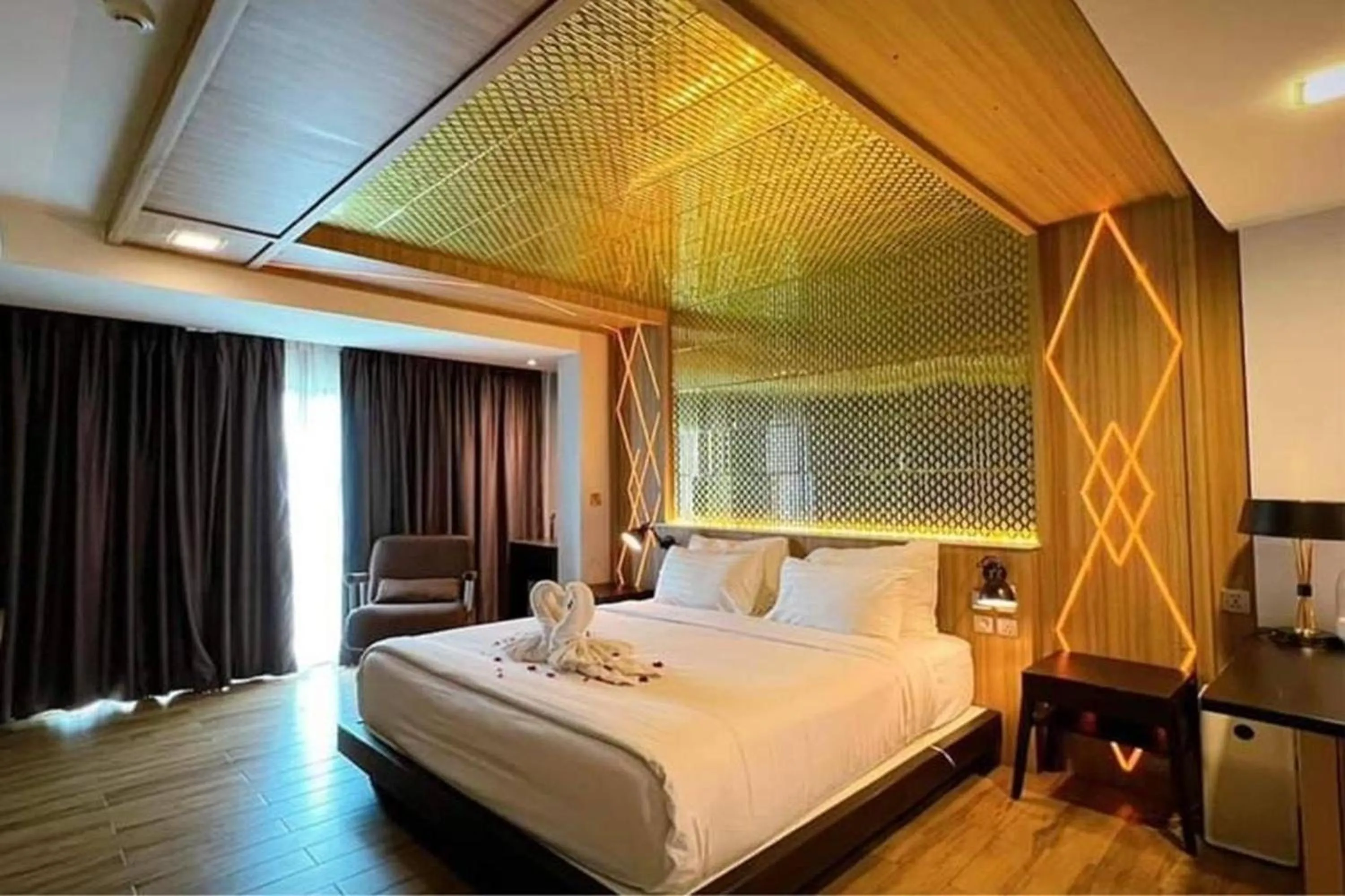 Bed in Holatel Hotel Phitsanulok