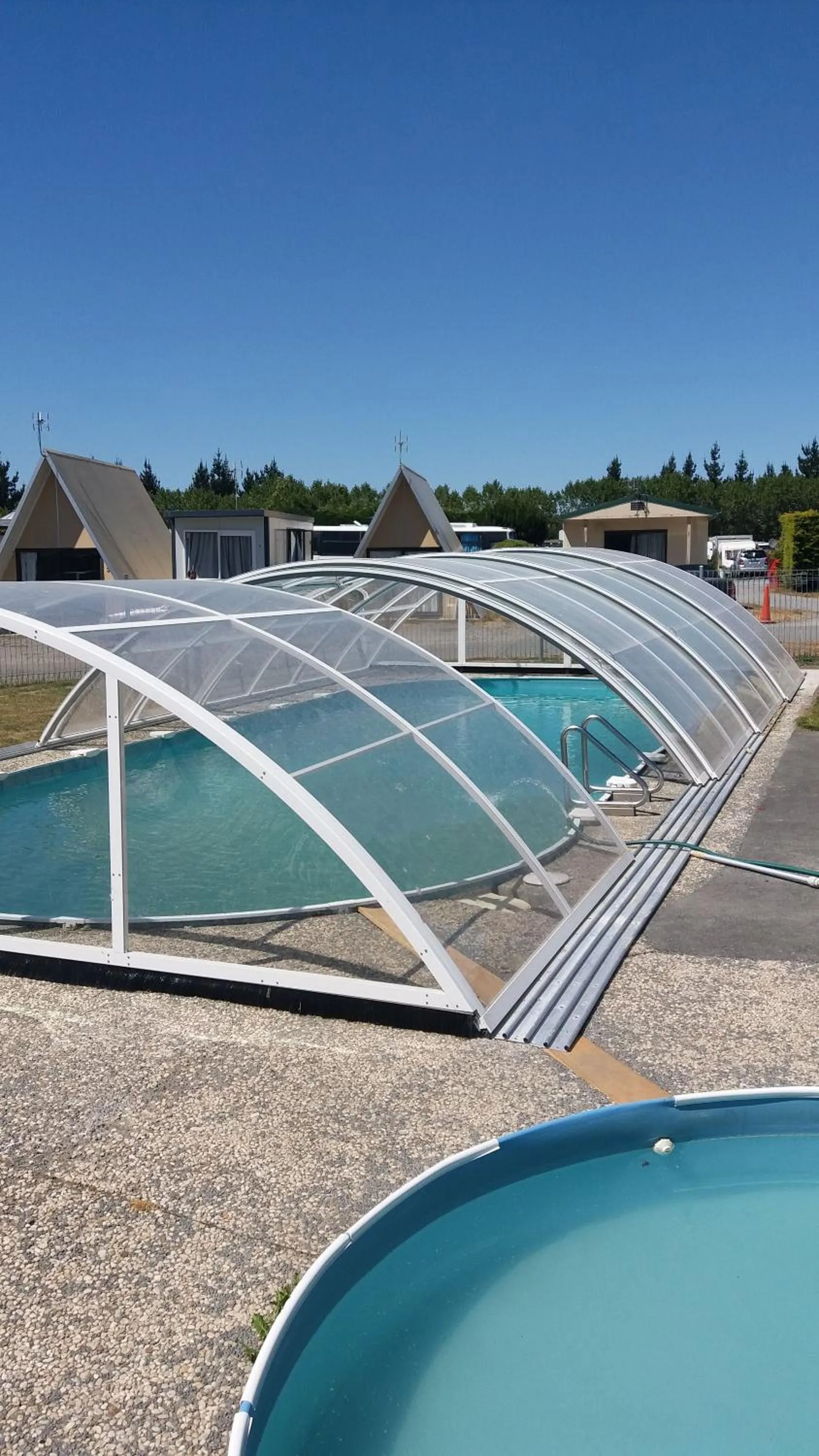 Swimming pool in Rangiora Eco Holiday Park