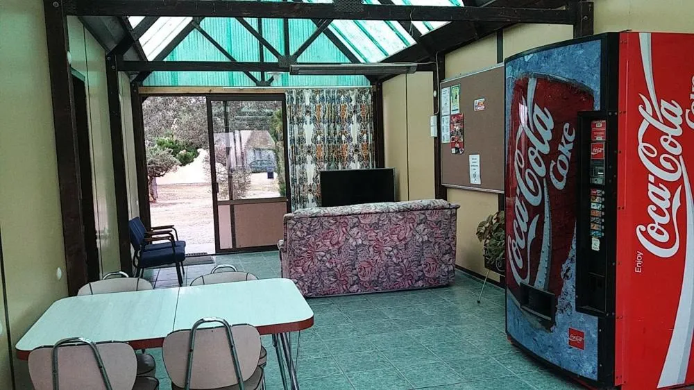 Communal lounge/ TV room in Rangiora Eco Holiday Park