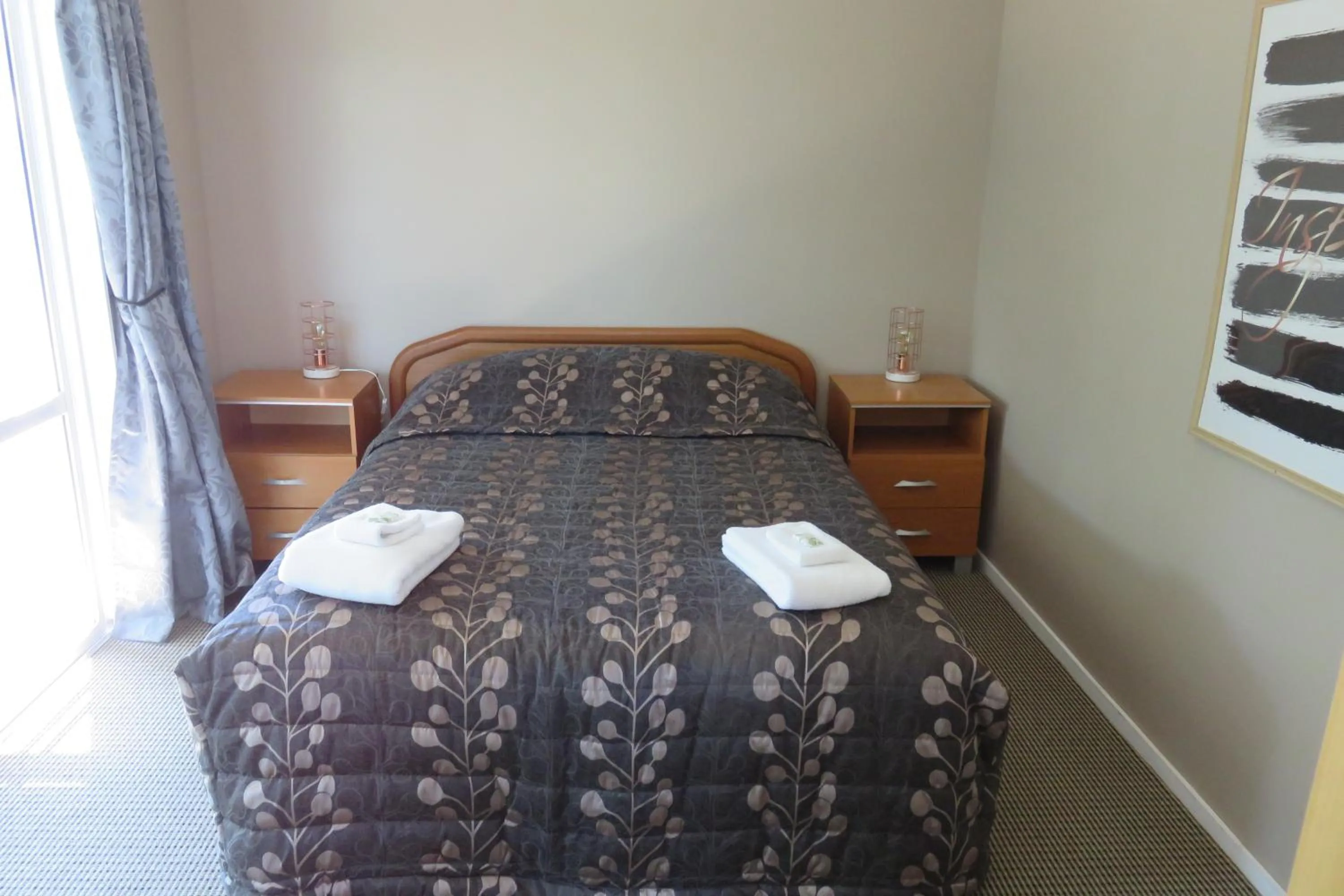 Bed in Rangiora Eco Holiday Park
