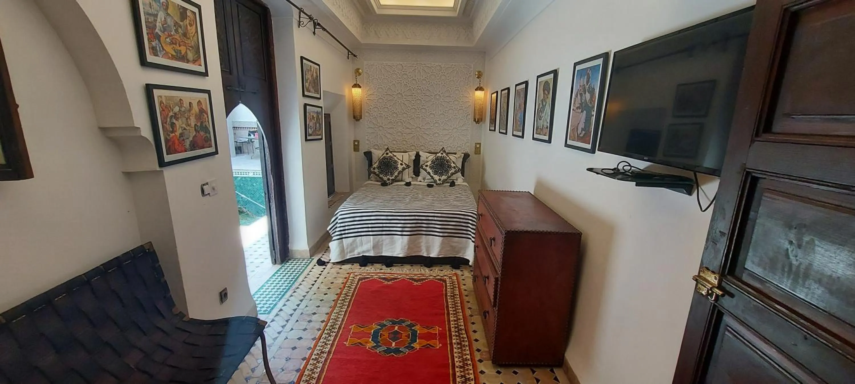 Bed in Riad Barroko