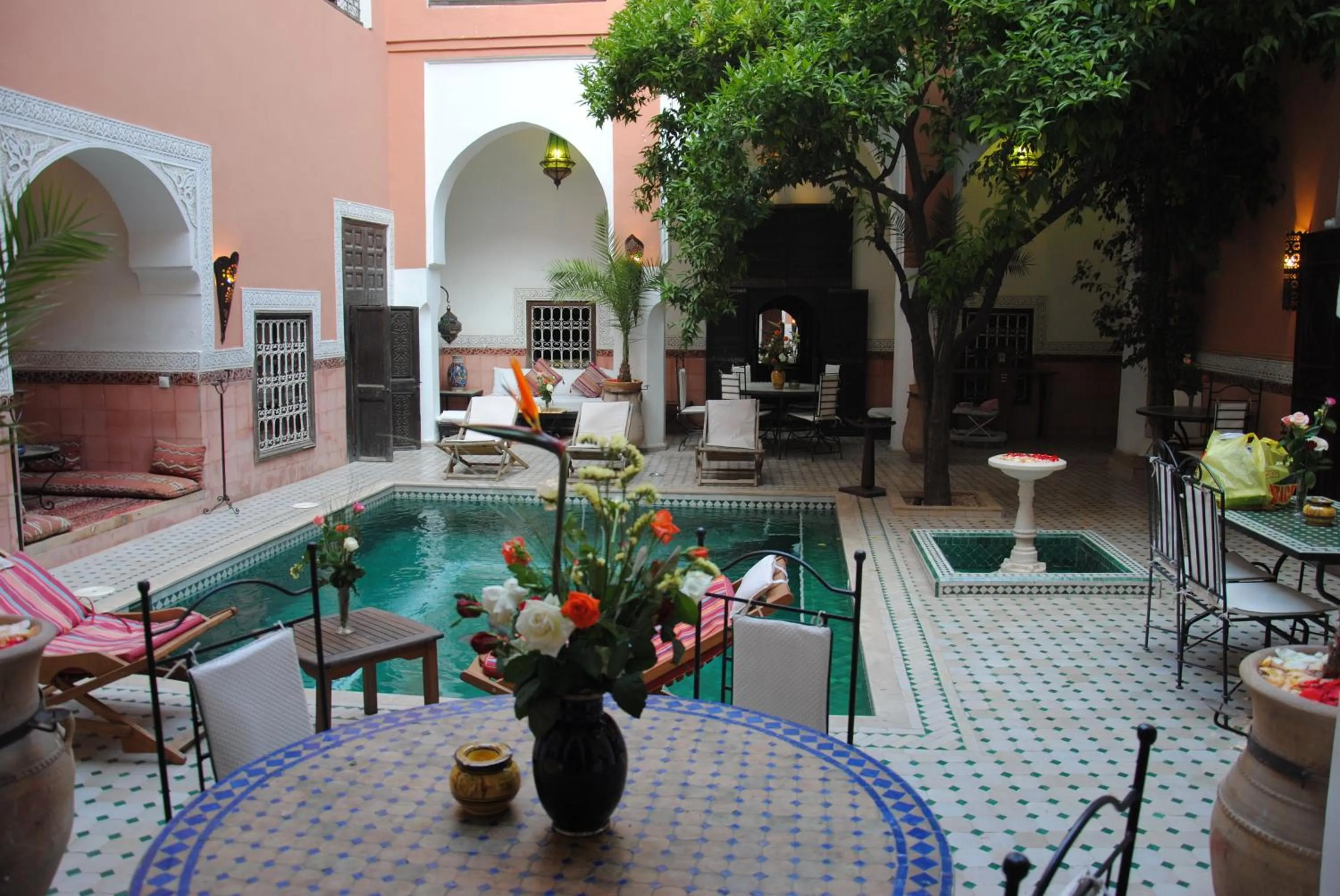 Pool view in Riad Barroko