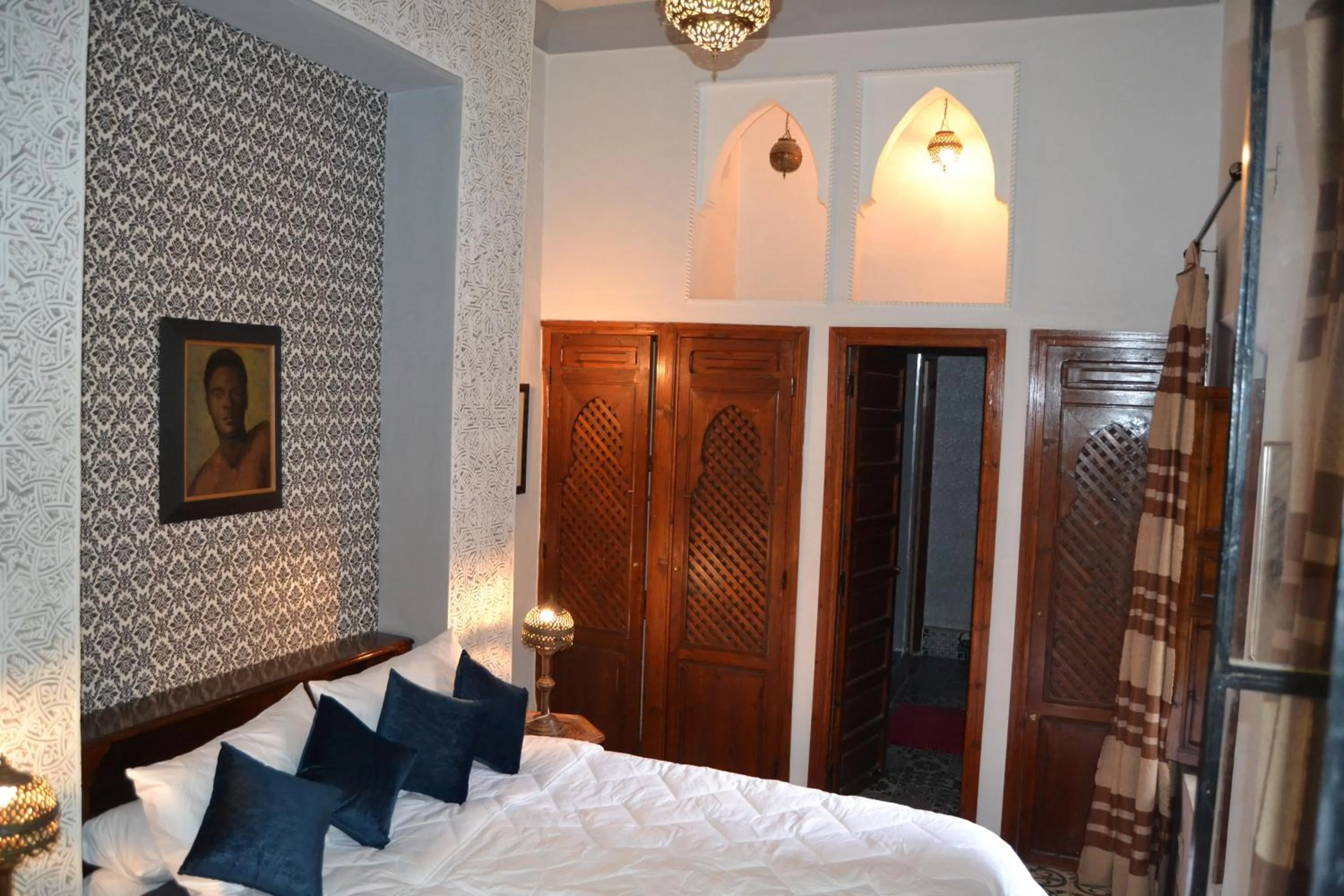 Bed in Riad Barroko