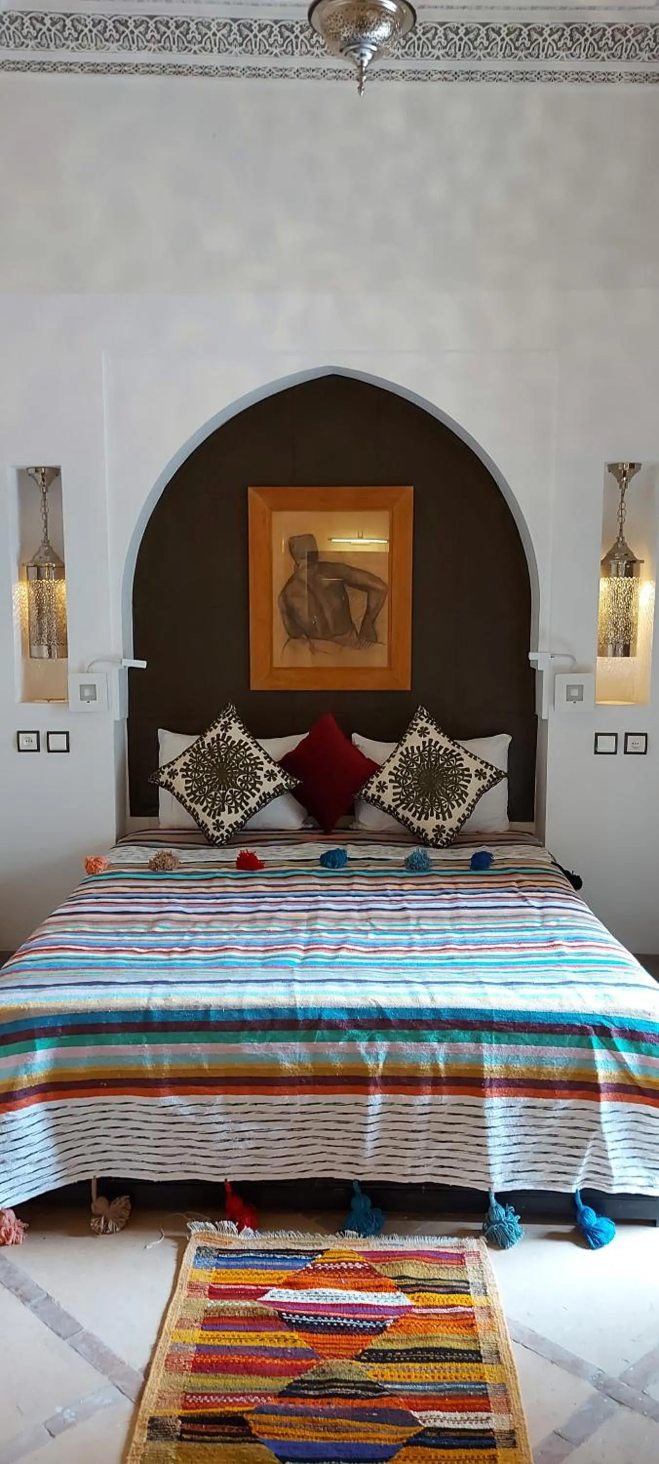 Bed in Riad Barroko