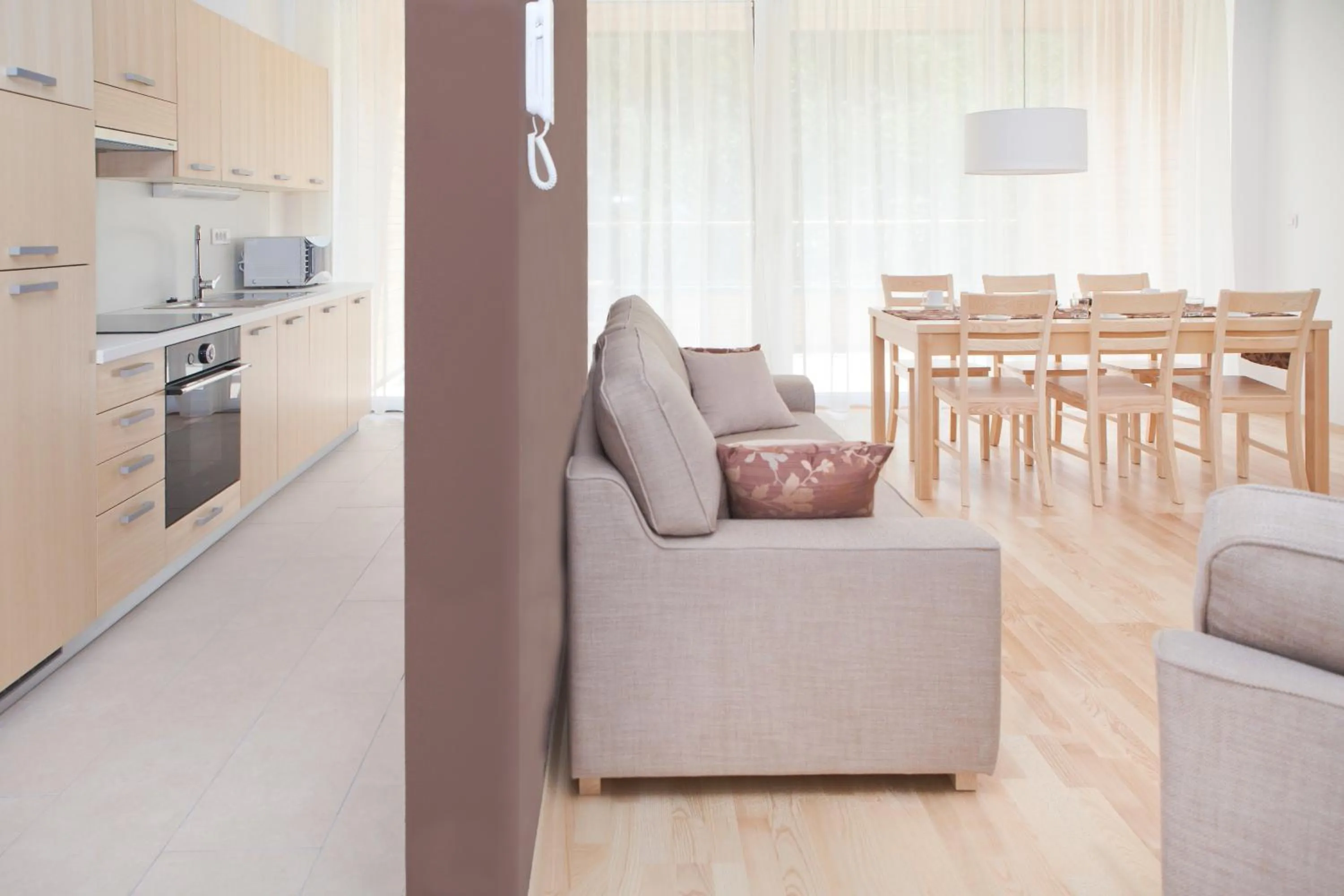 Kitchen or kitchenette in Villa Mari I