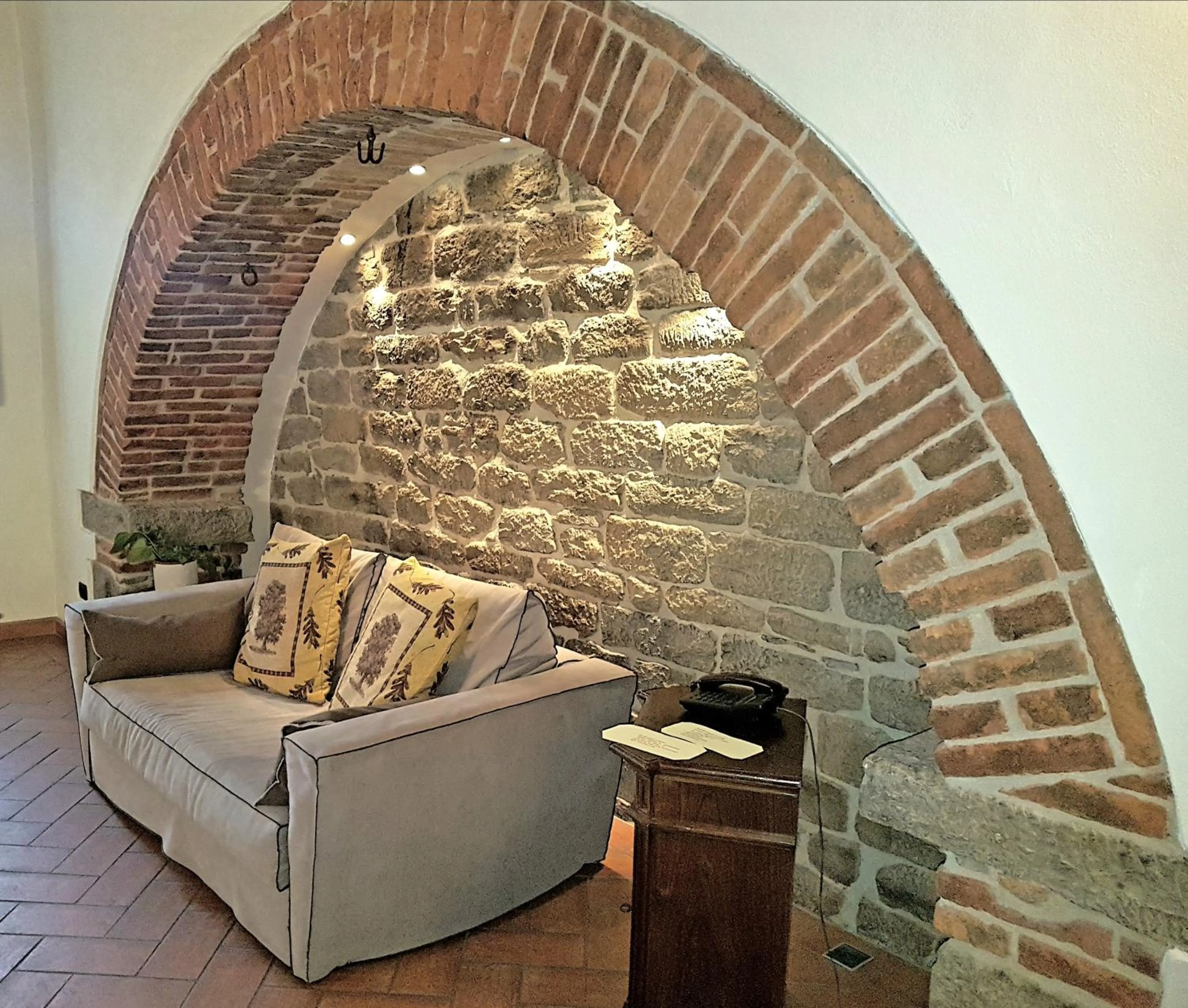 Living room in La Corte Del Re Suite & Rooms Arezzo