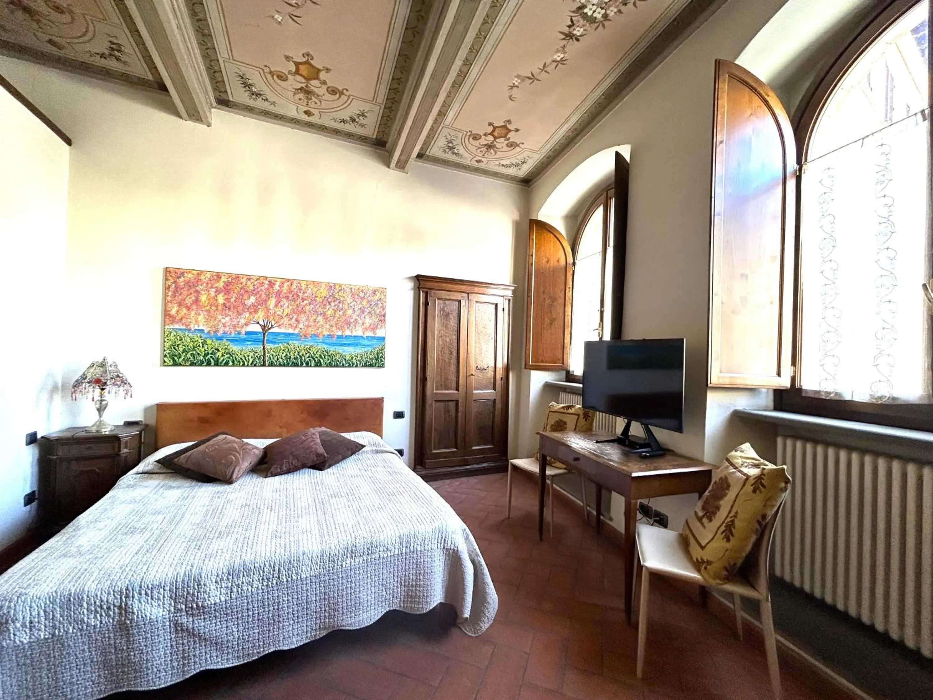 Bedroom, Bed in La Corte Del Re Suite & Rooms Arezzo