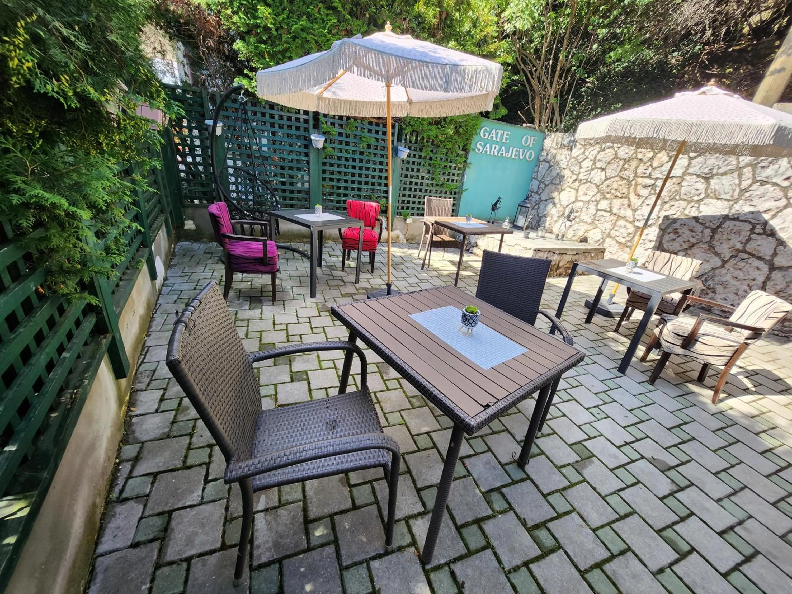 Garden in Heritage Hotel Gate of Sarajevo