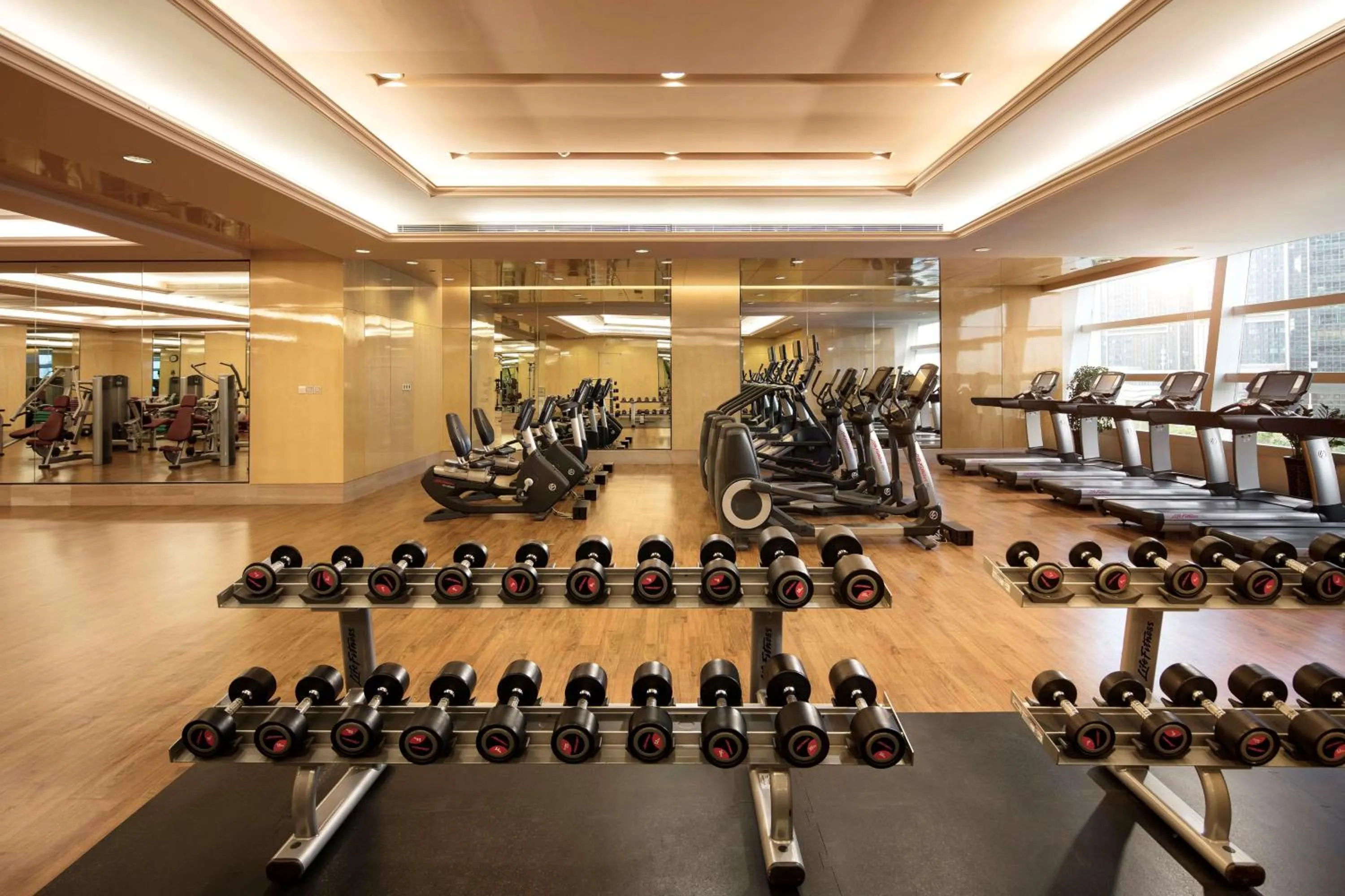 Fitness centre/facilities in Hilton Dalian