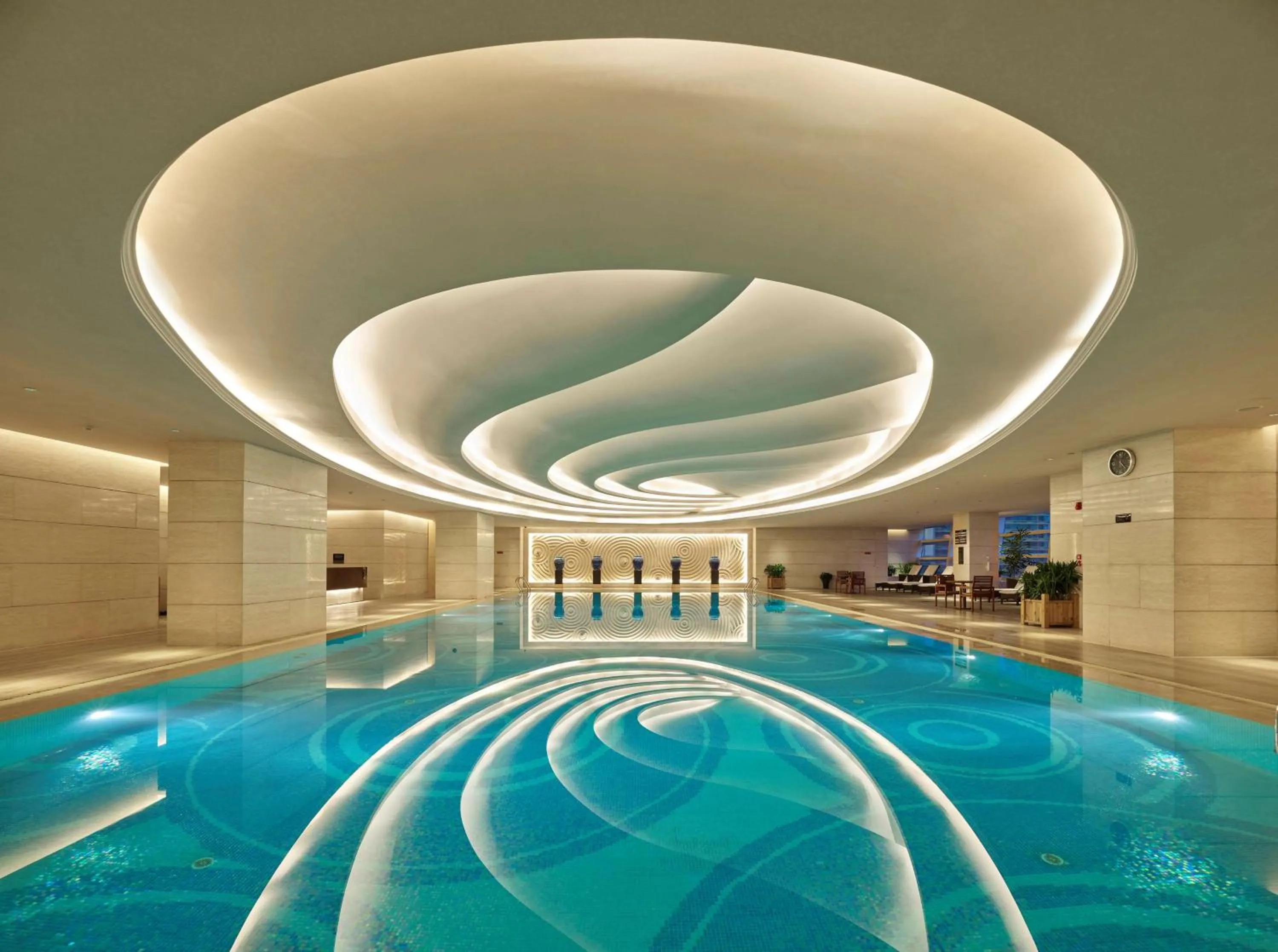 Pool view in Hilton Dalian