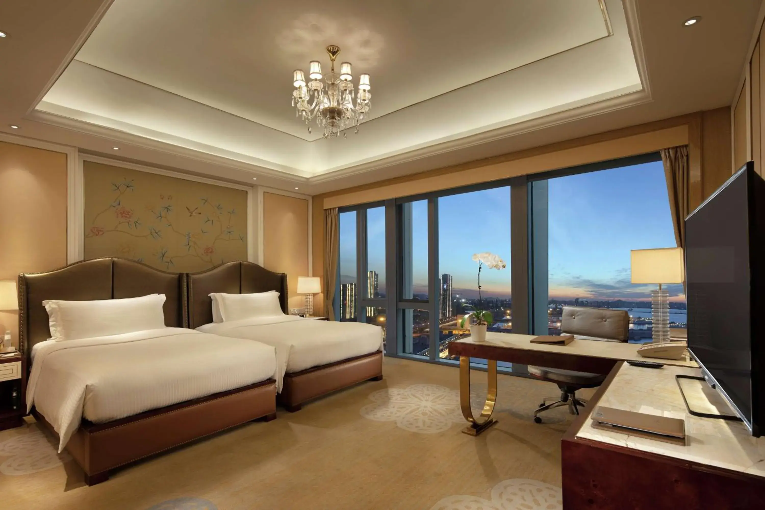 Executive Double Room with Two Double Beds - Lounge Access in Conrad Dalian Executive Double Room with Two Double Beds - Lounge Access in Conrad Dalian