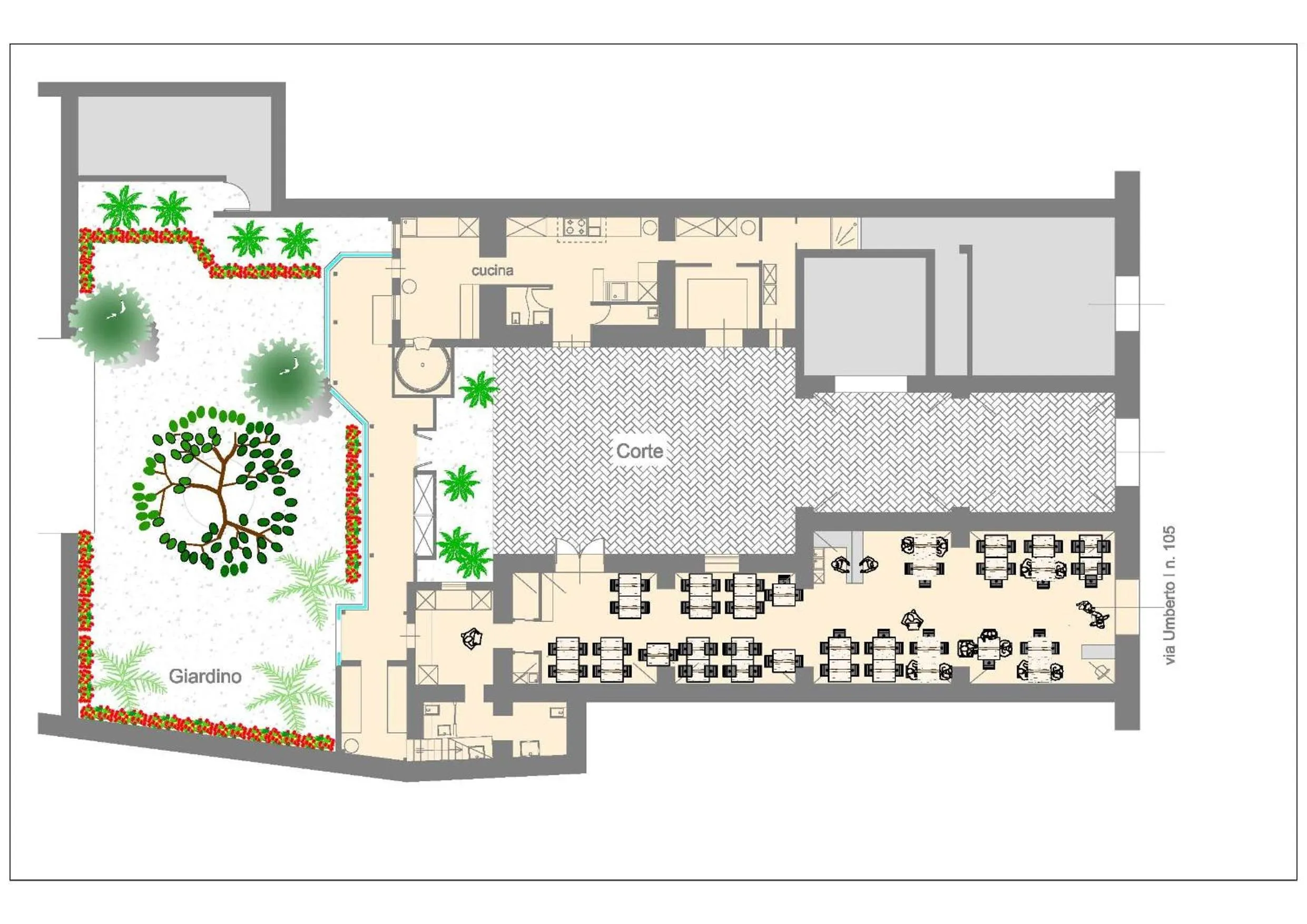 Restaurant/places to eat in Corte dei medici - Palace