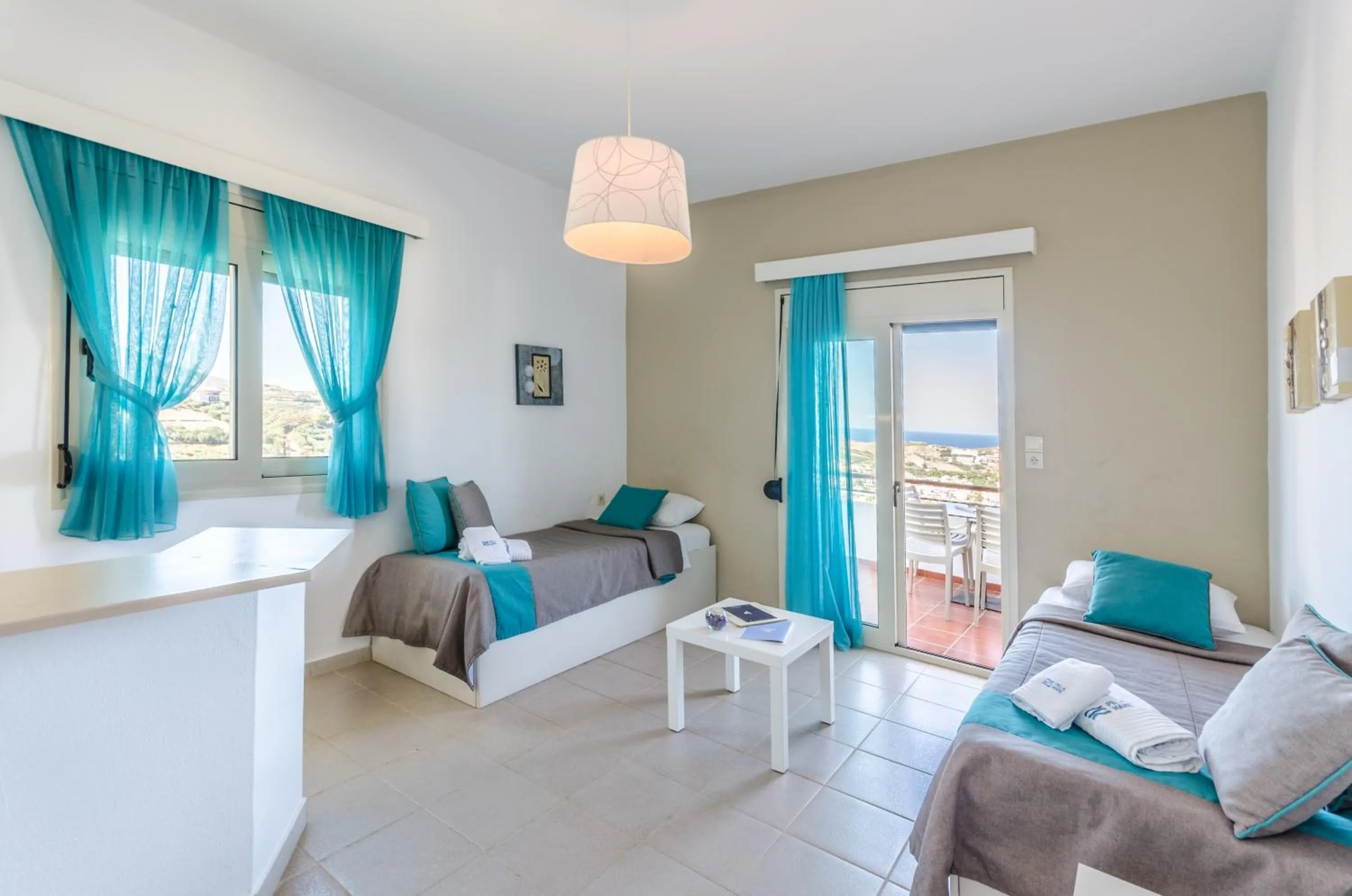 Bed in Pela Mare Hotel