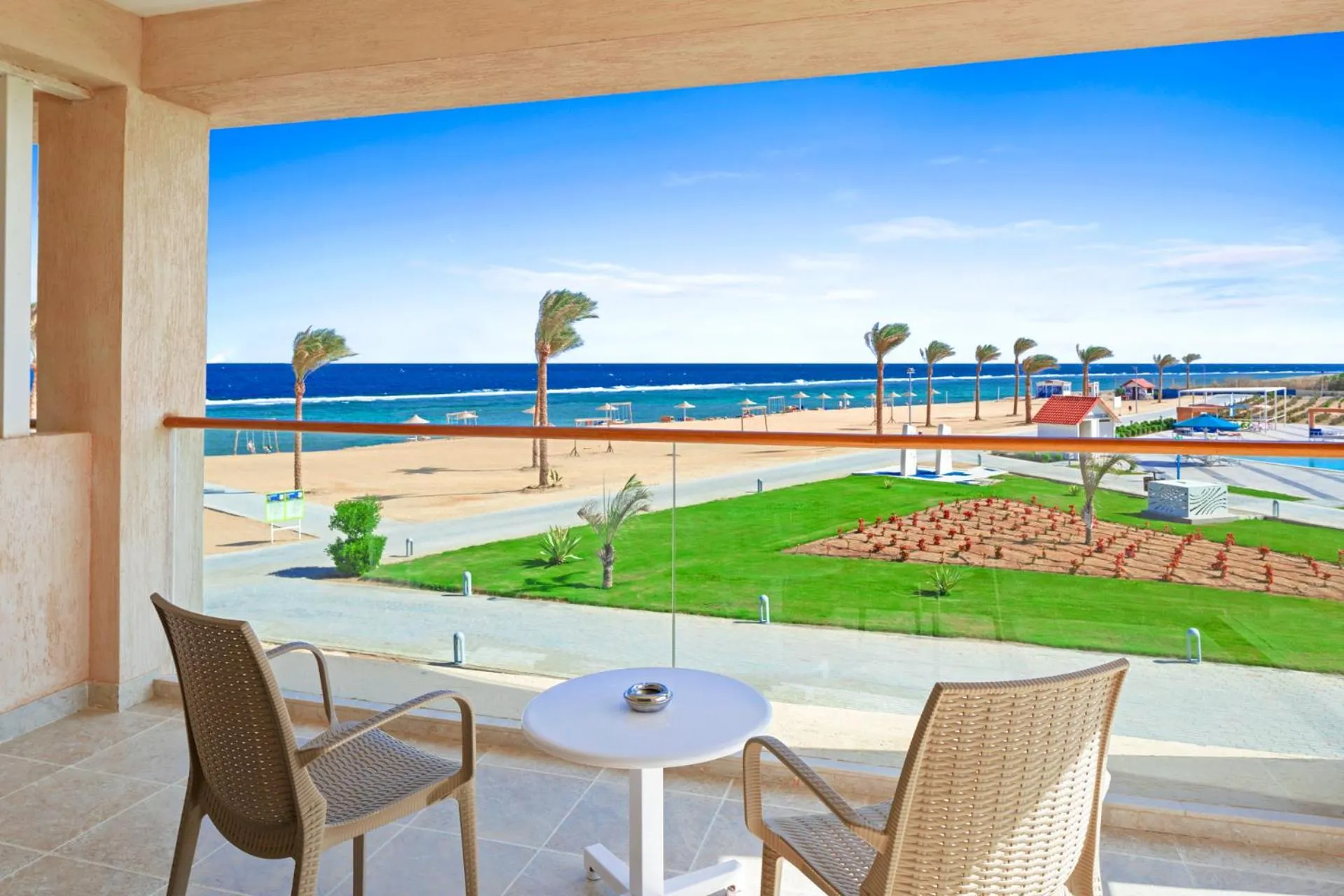 View (from property/room), Balcony/Terrace in Pickalbatros Sea World Resort - Marsa Alam