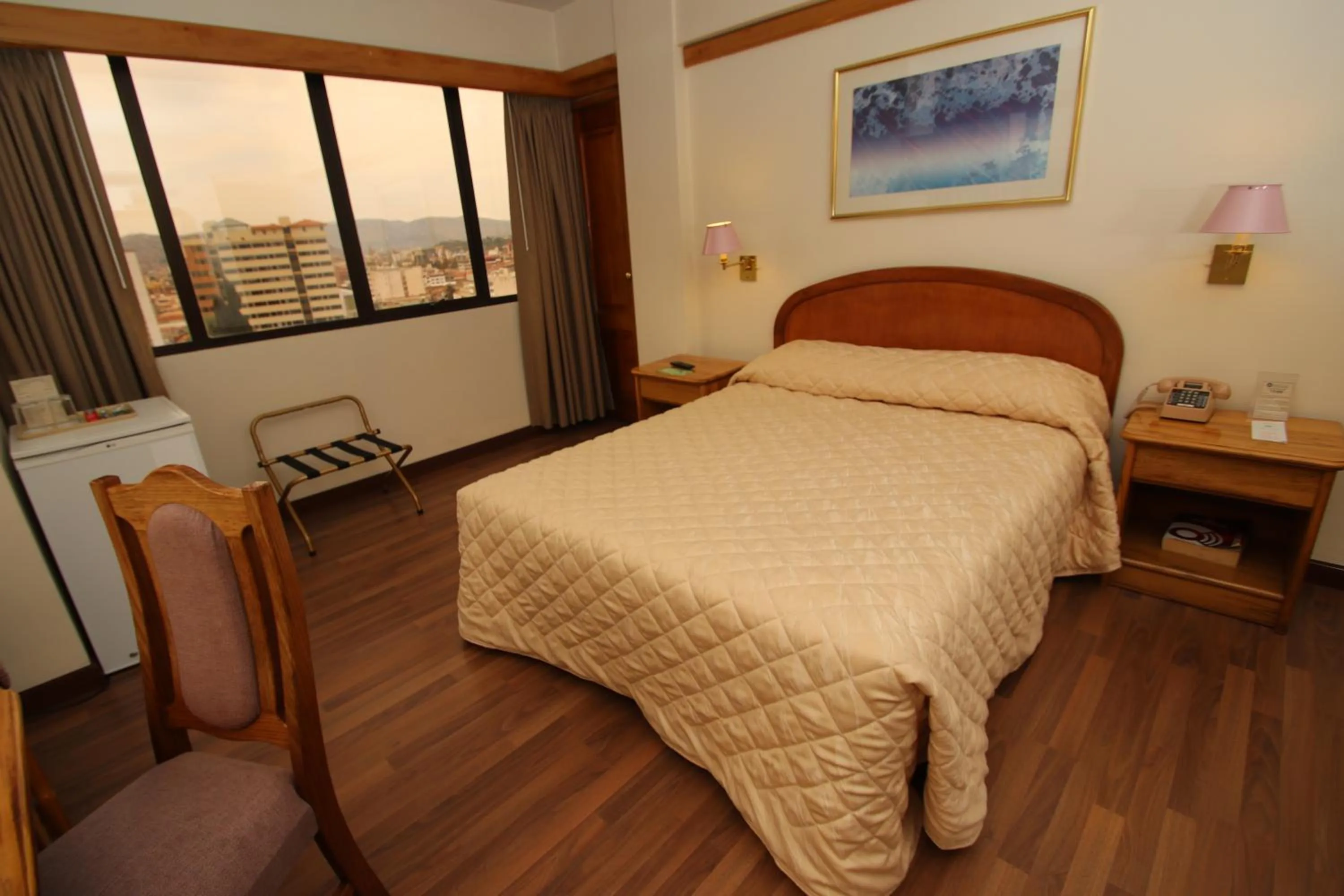 Bed in Hotel Diplomat