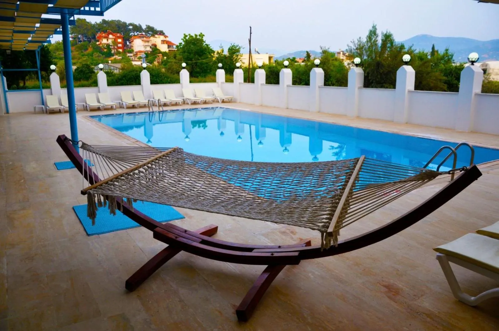 Pool view in Evon Otel