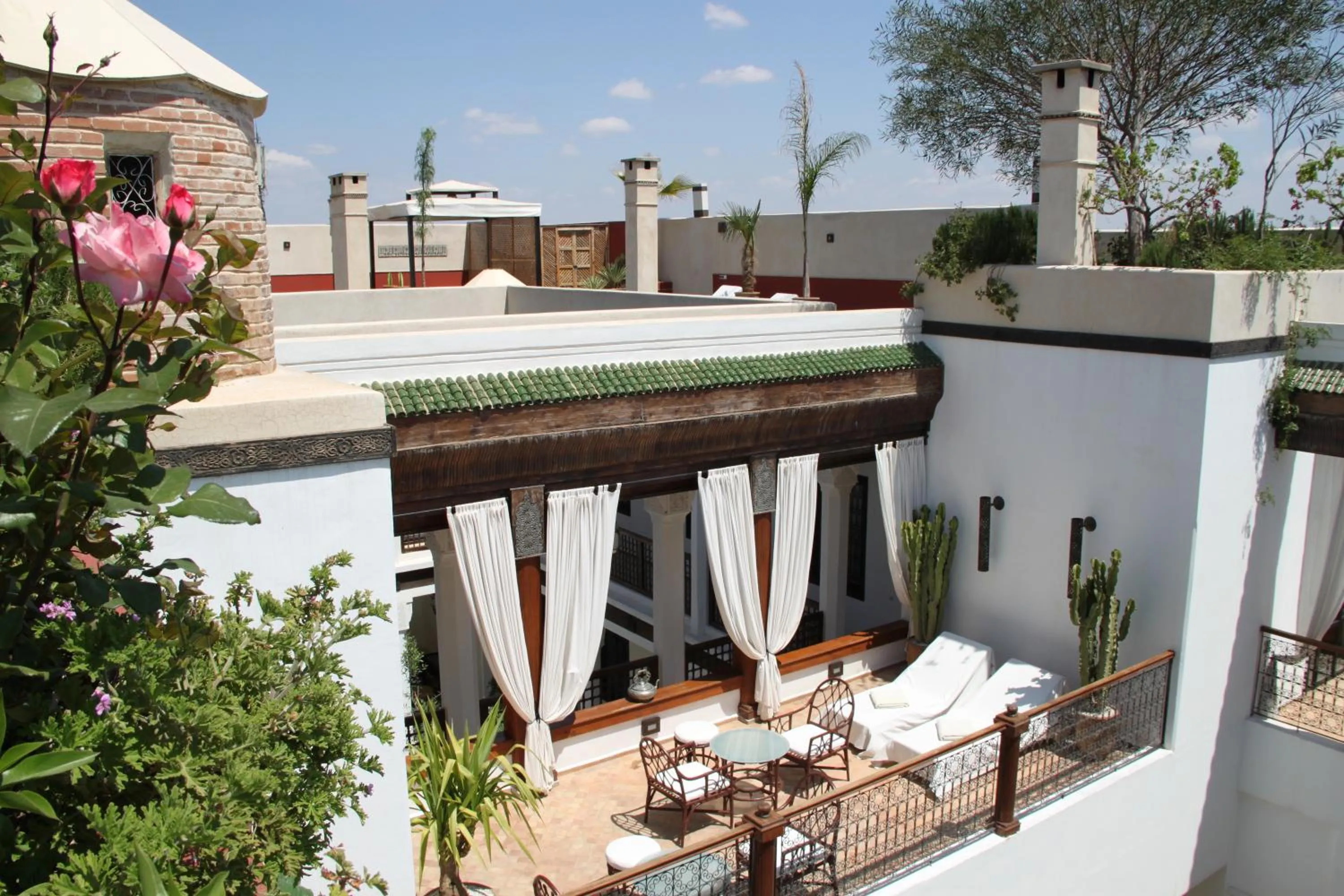 Balcony/Terrace in Riad Bellamane Marrakech