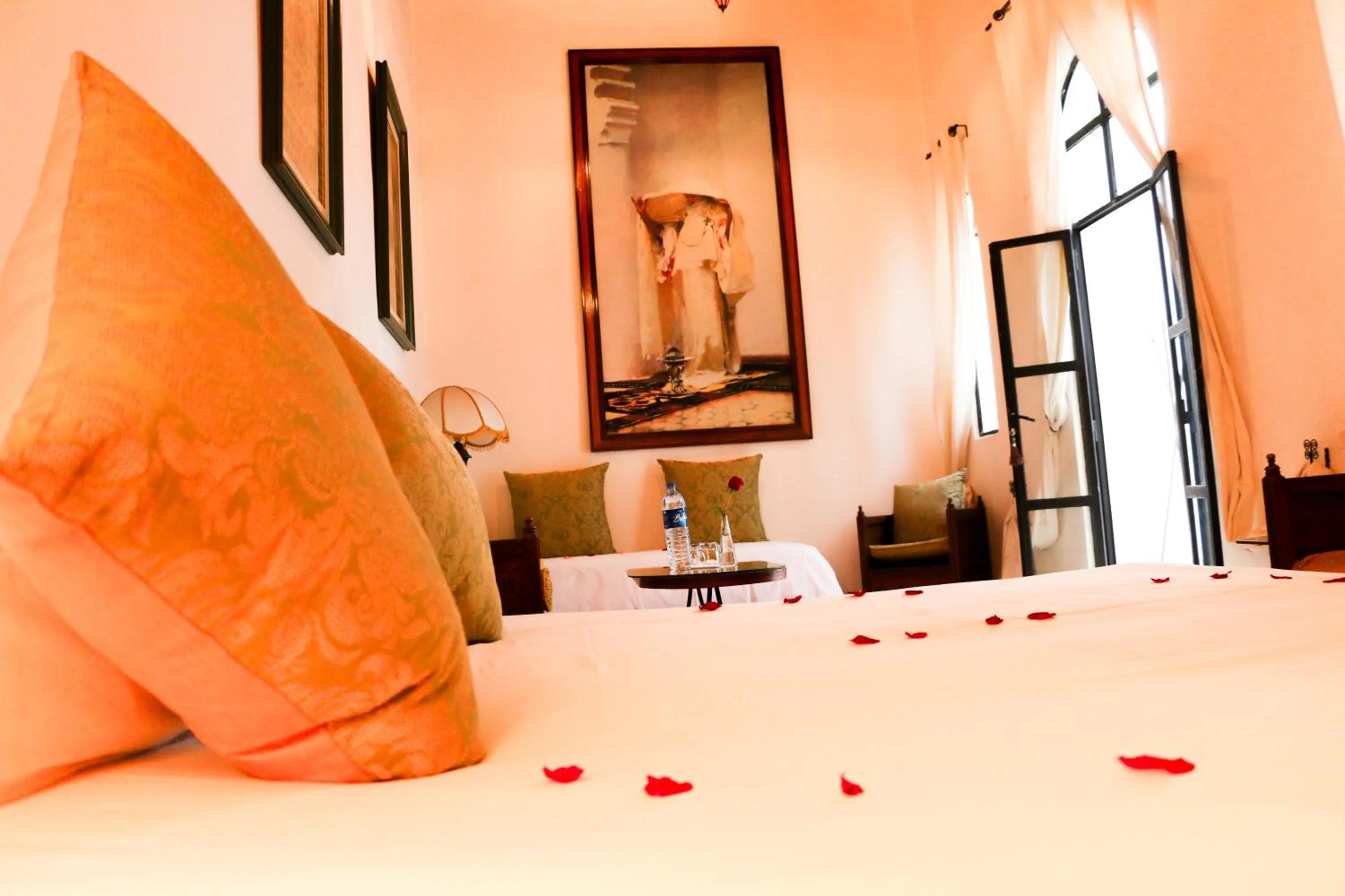 Bed in Riad Bellamane Marrakech