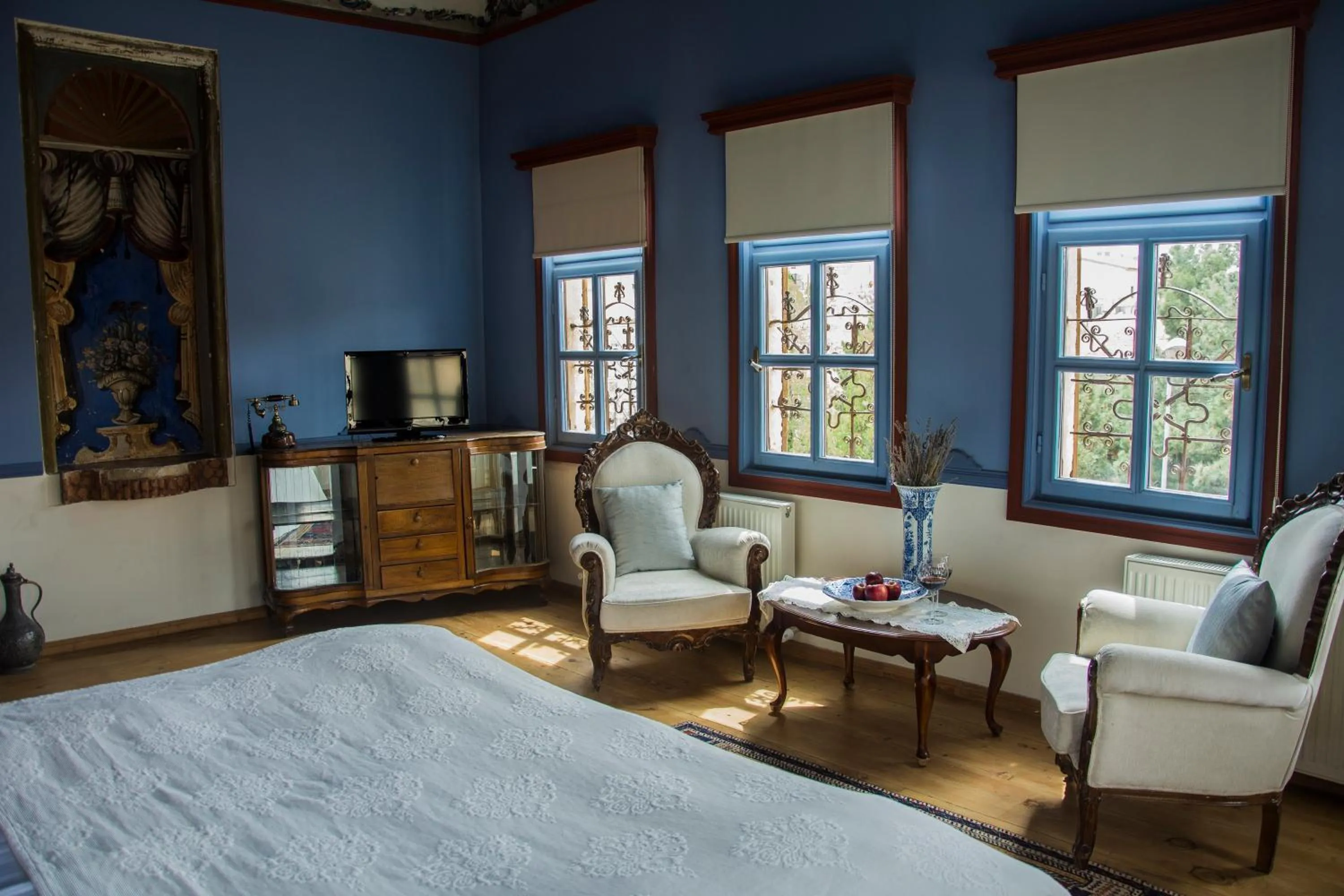 Bedroom, Bed in Fresco Cave Suites Cappadocia