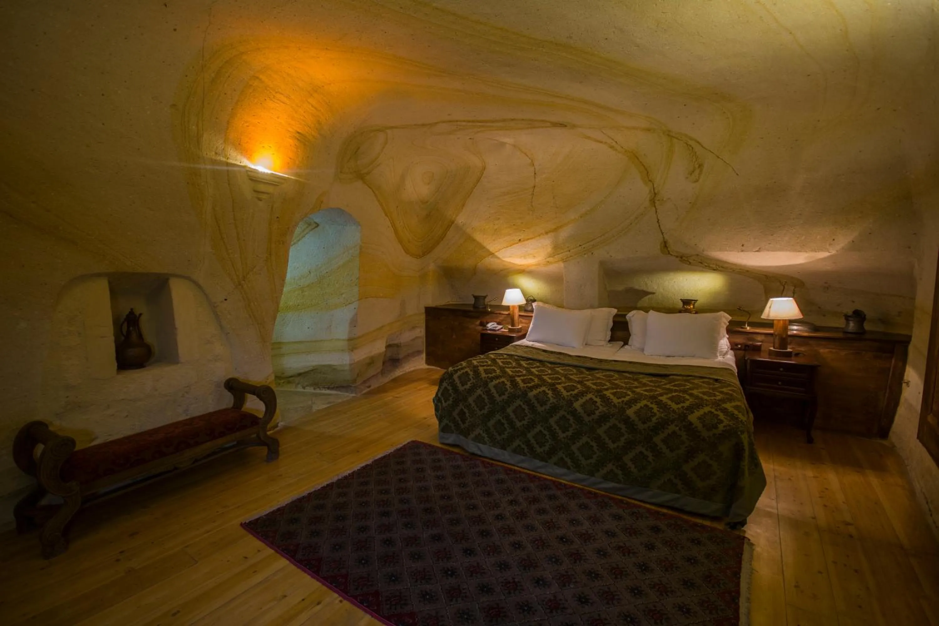 Bedroom, Bed in Fresco Cave Suites Cappadocia