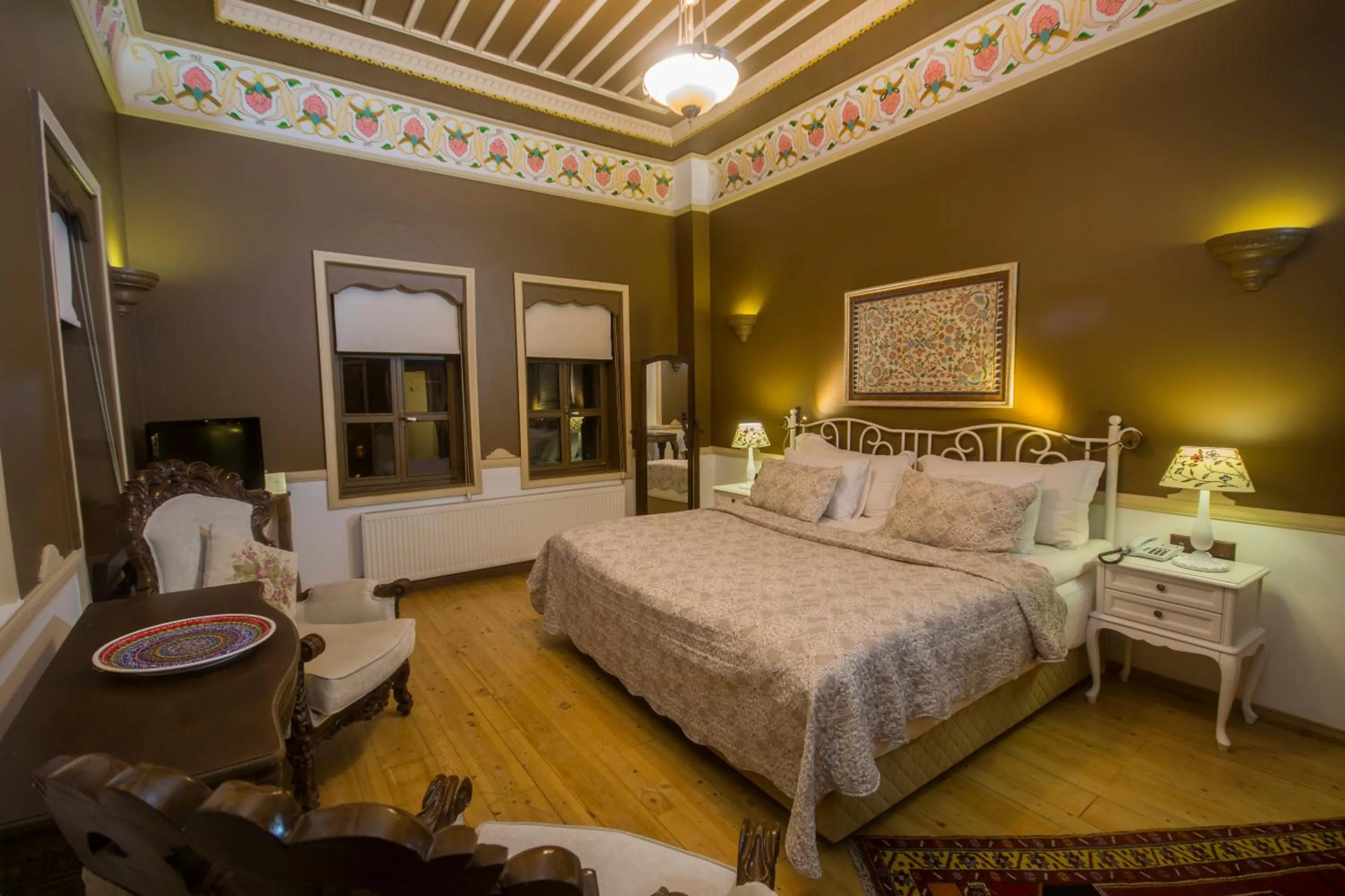 Bedroom, Bed in Fresco Cave Suites Cappadocia