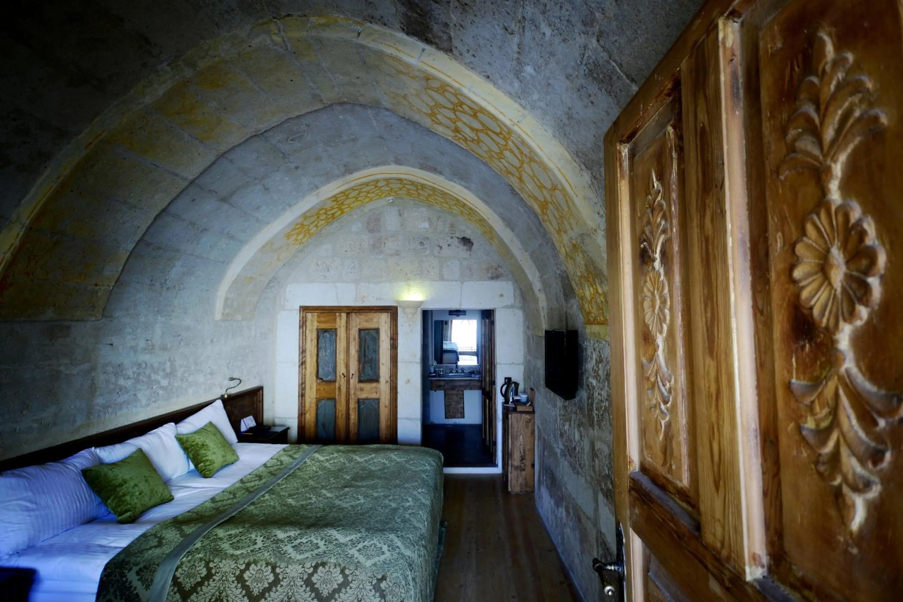 Bedroom, Bed in Fresco Cave Suites Cappadocia