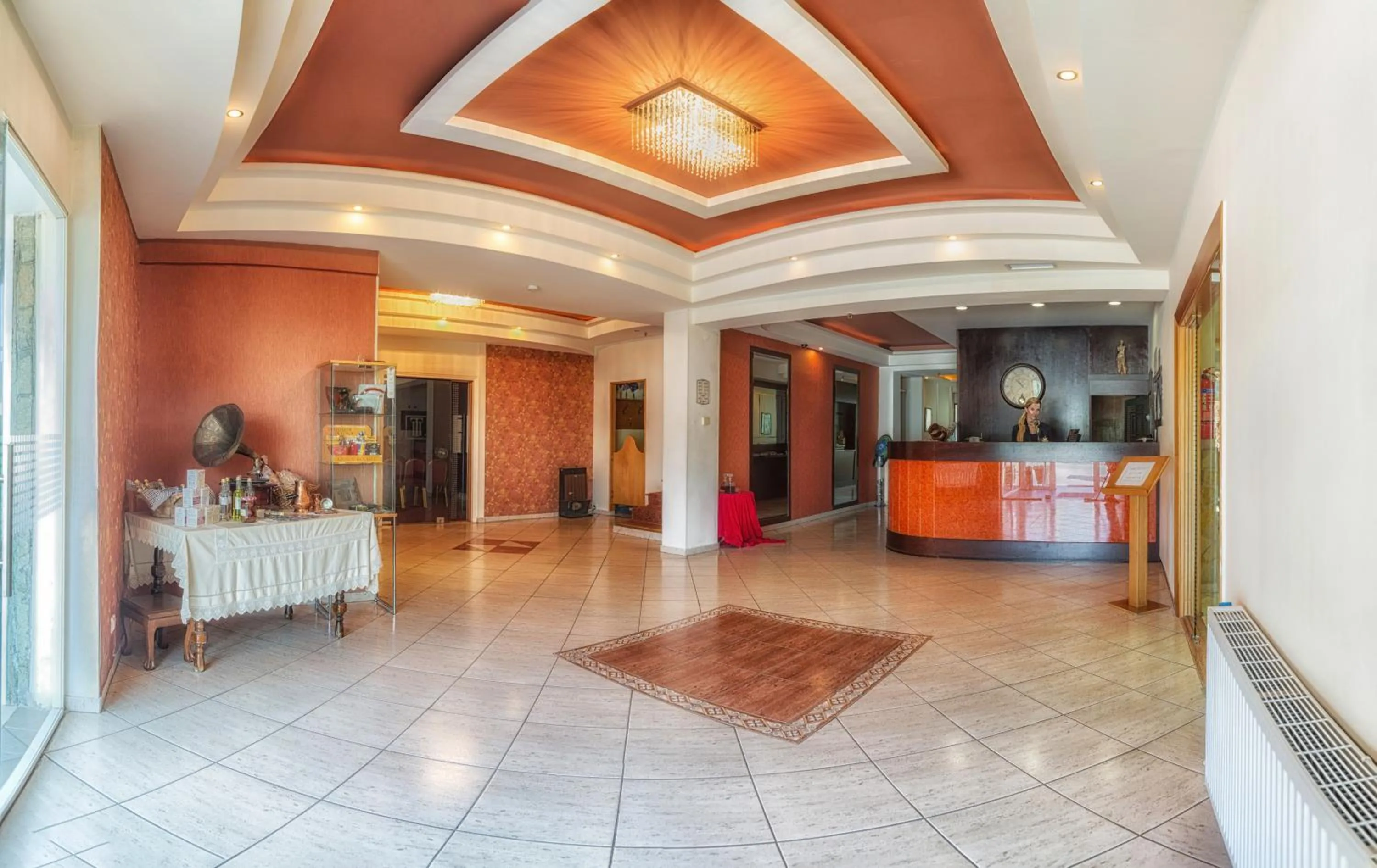 Lobby or reception in Tselikas Hotel
