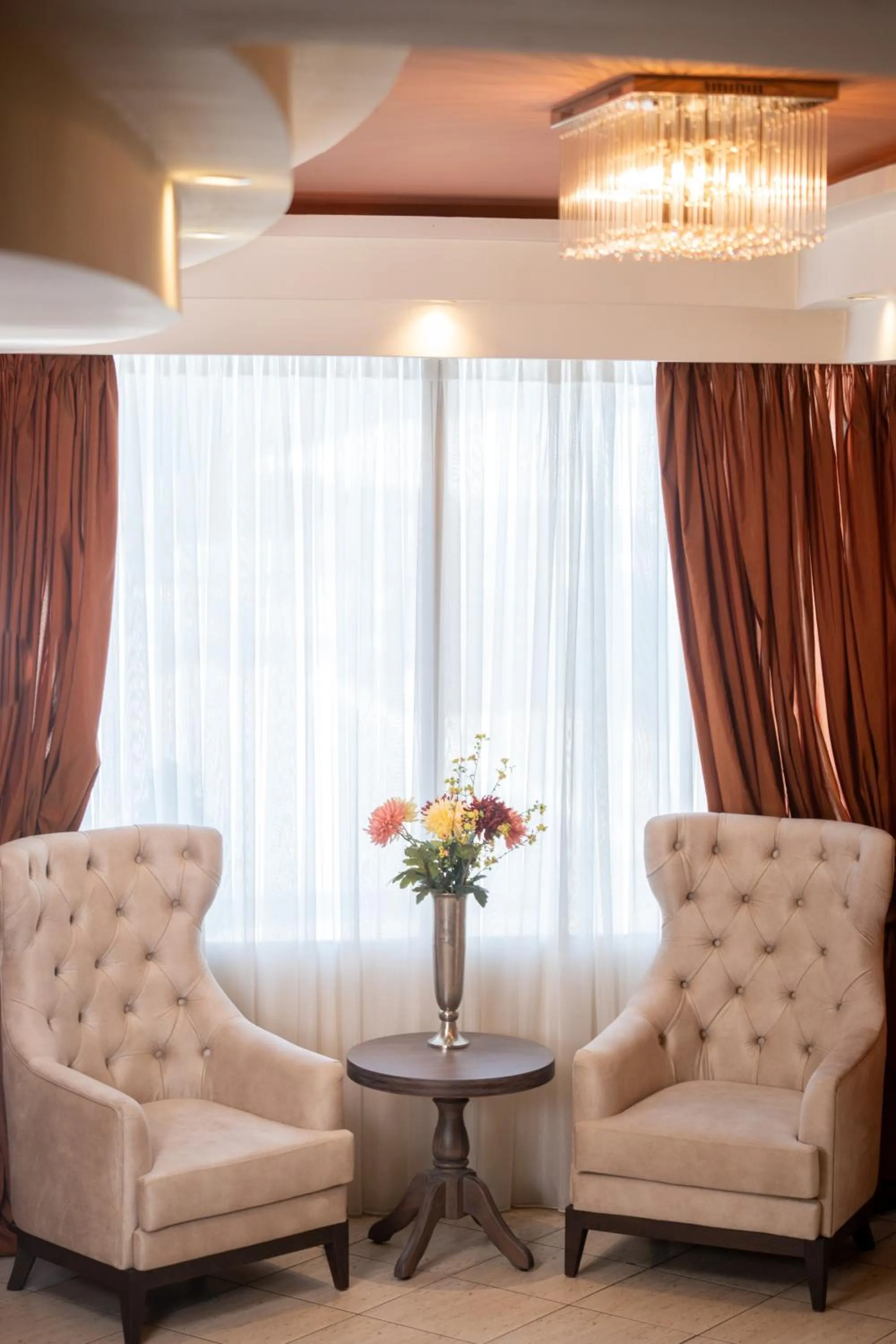 Lobby or reception in Tselikas Hotel