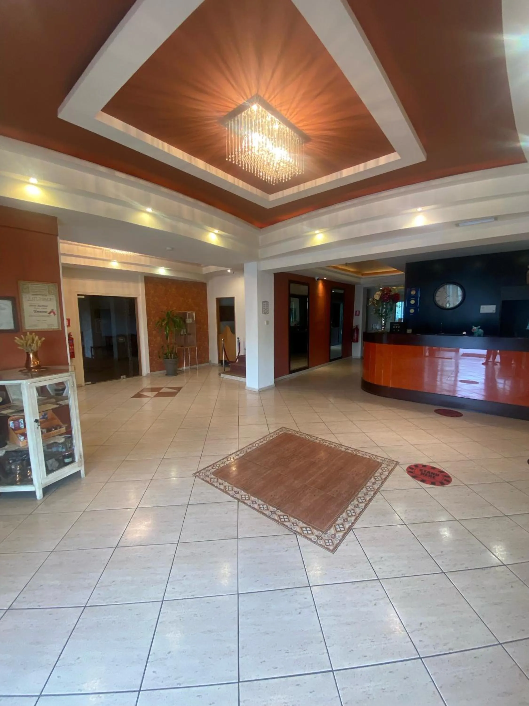 Lobby or reception in Tselikas Hotel