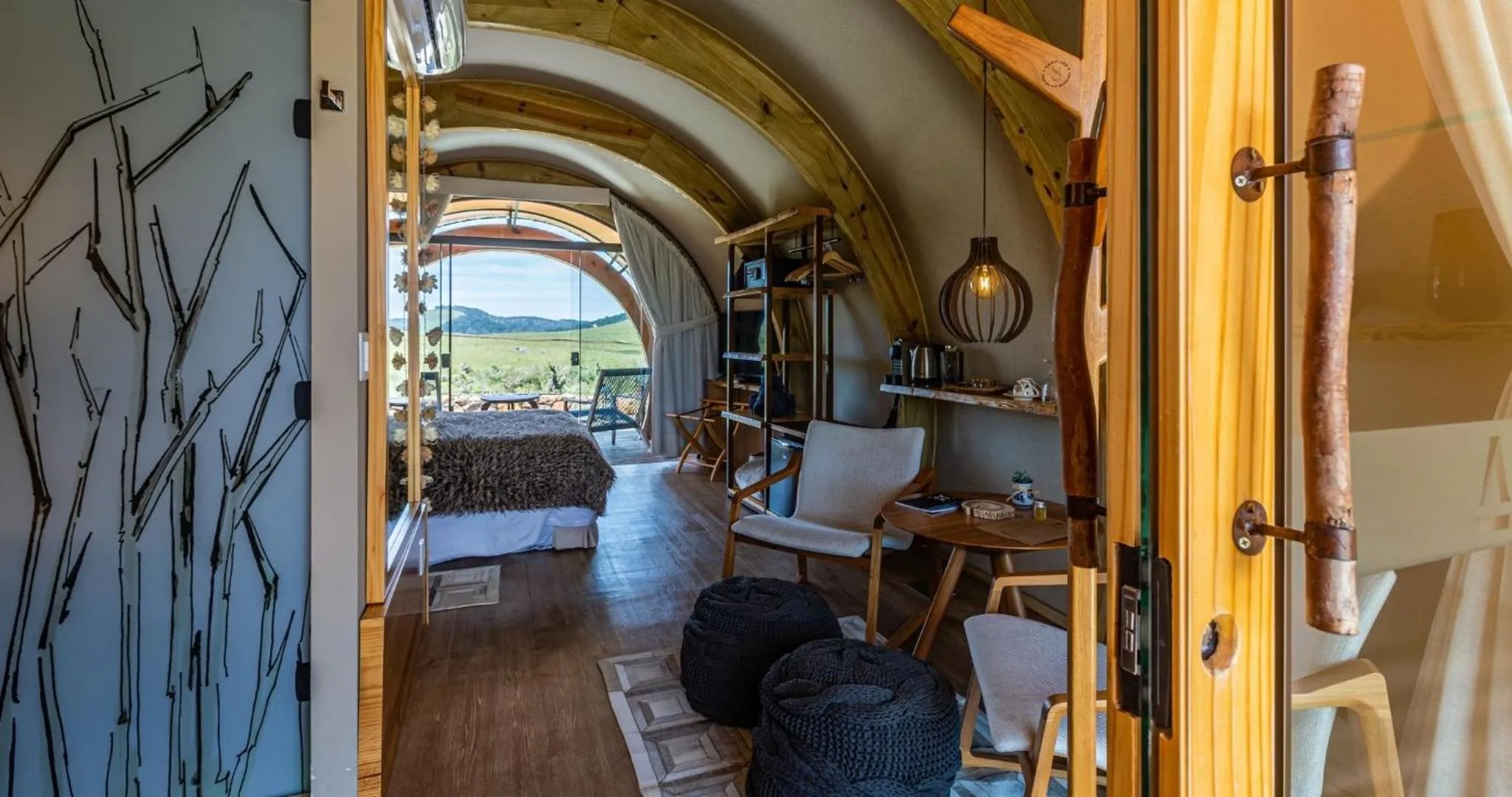 Seating area, Bed in Parador Cambará do Sul