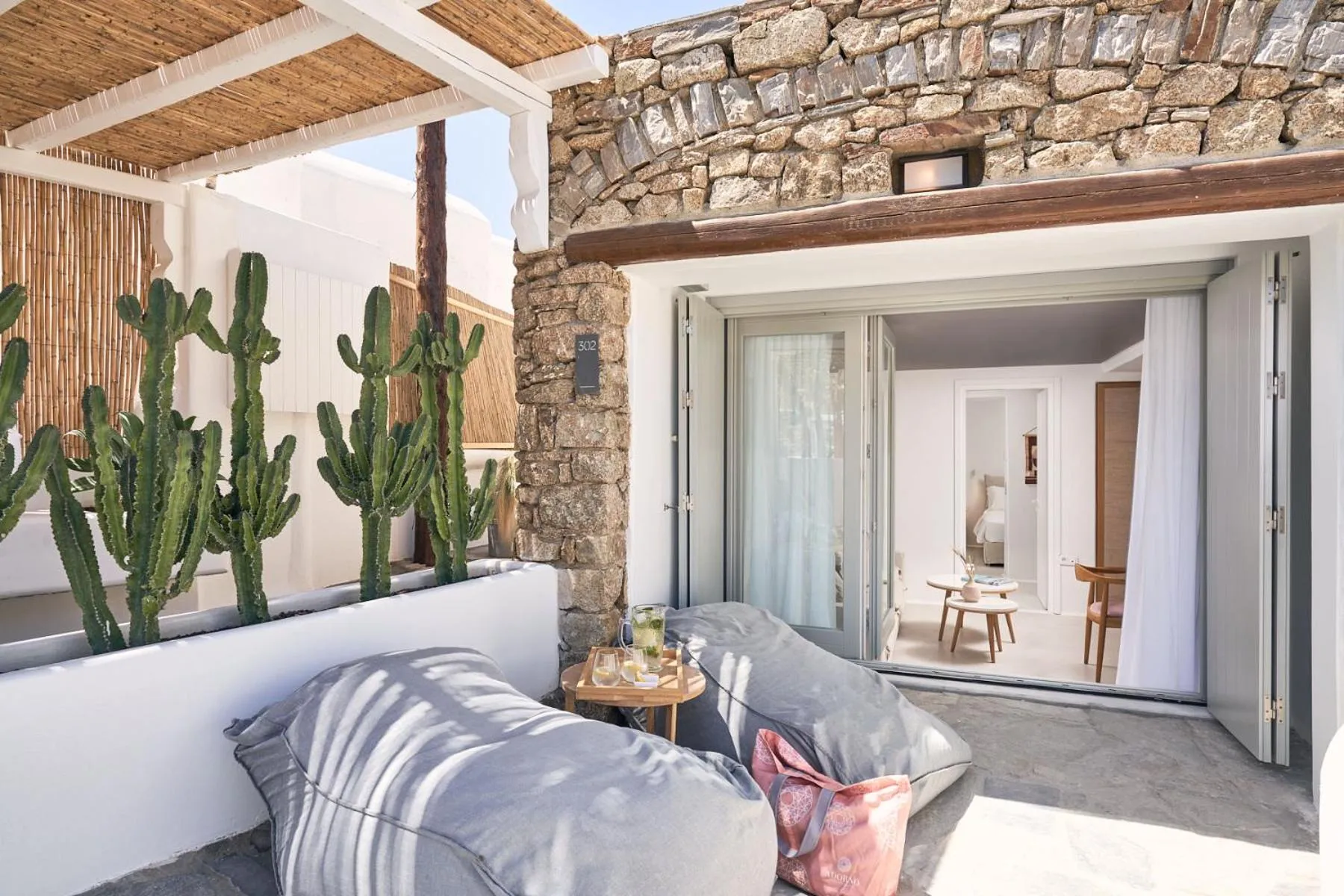 Seating area in Adorno Beach Hotel and Suites