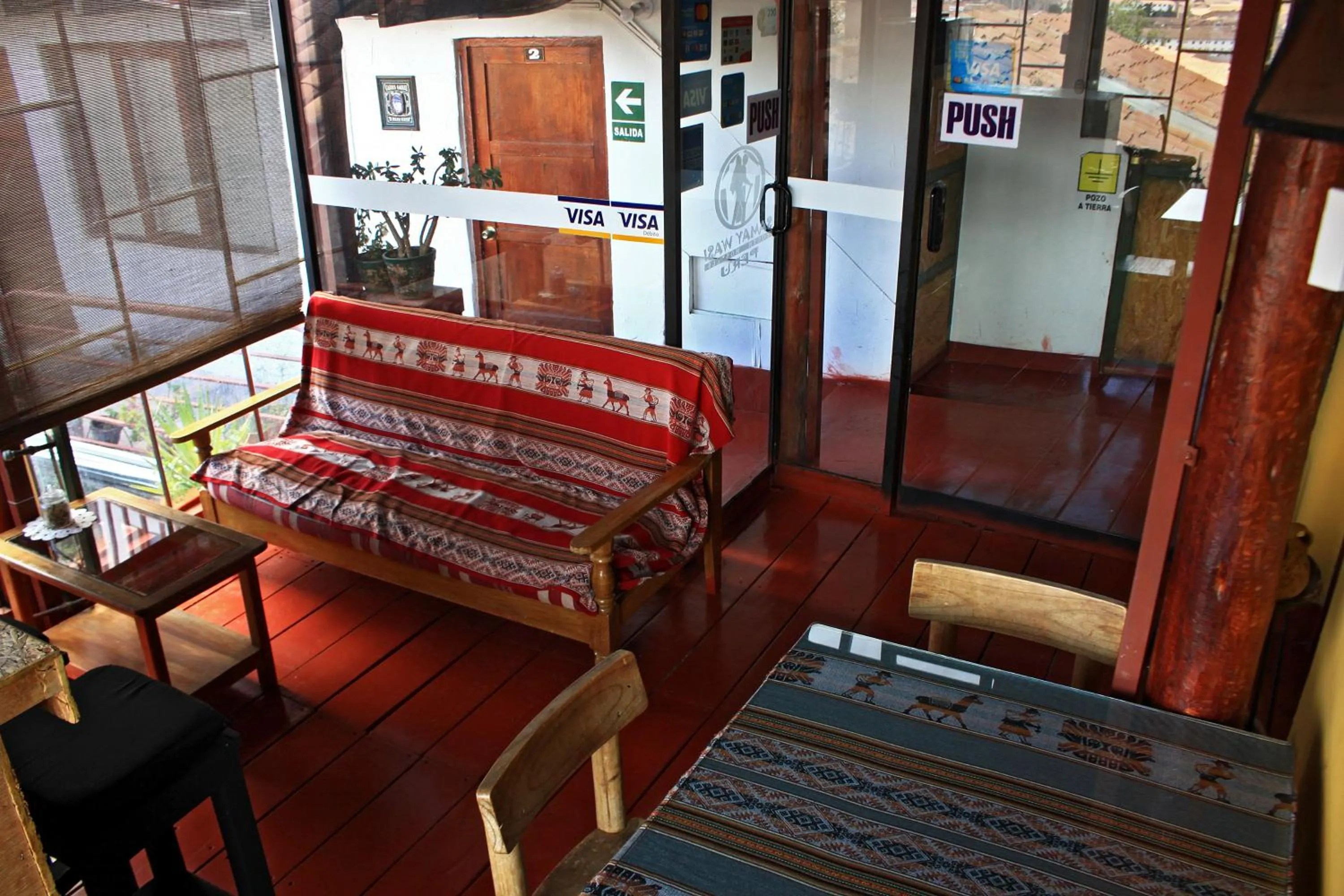 Living room in Samay Wasi Hostel