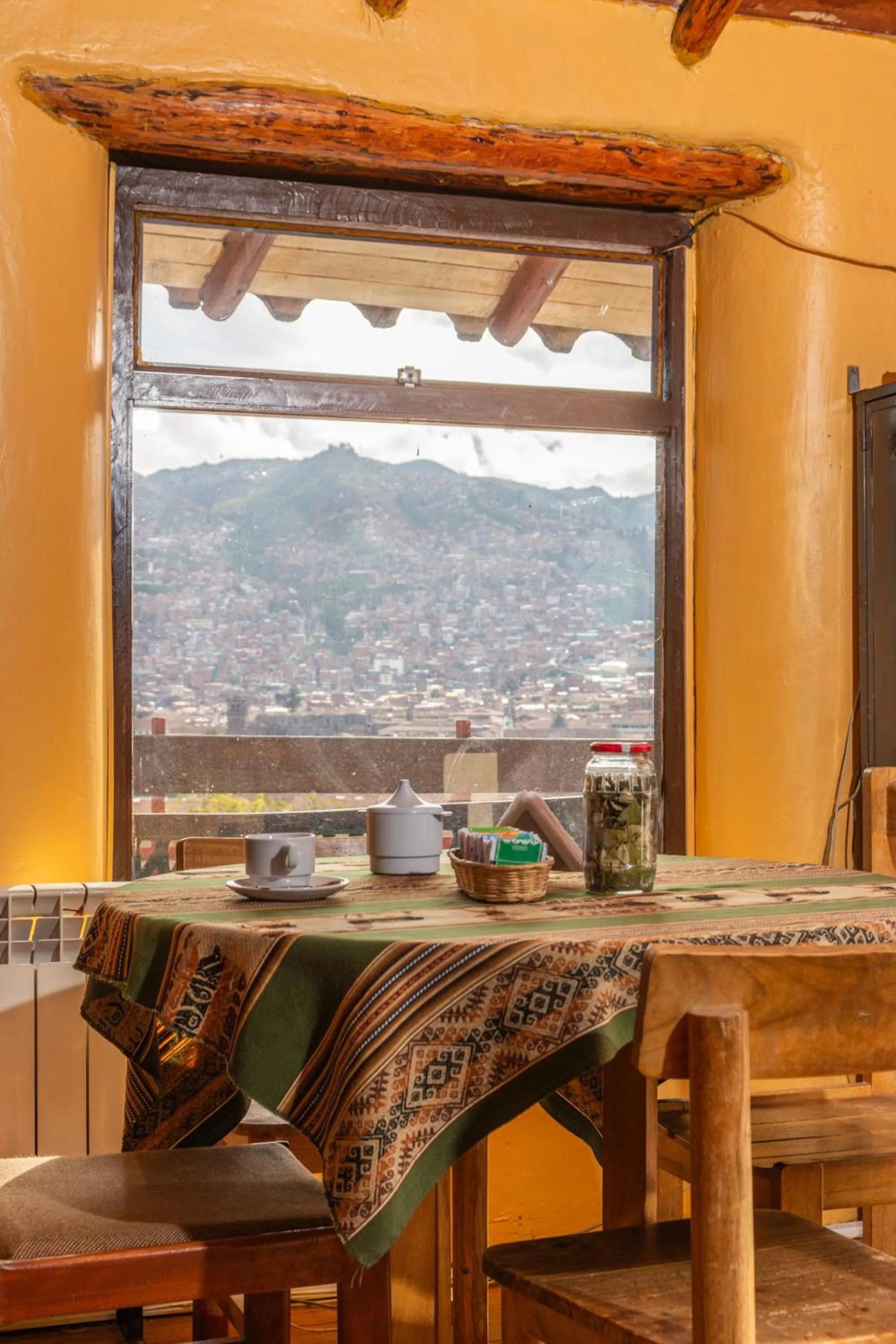 Dining area in Samay Wasi Hostel