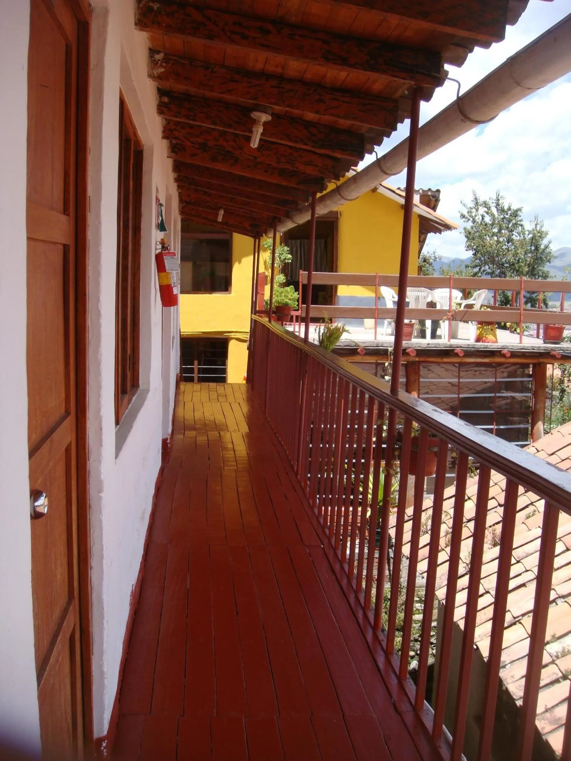 Balcony/Terrace in Samay Wasi Hostel