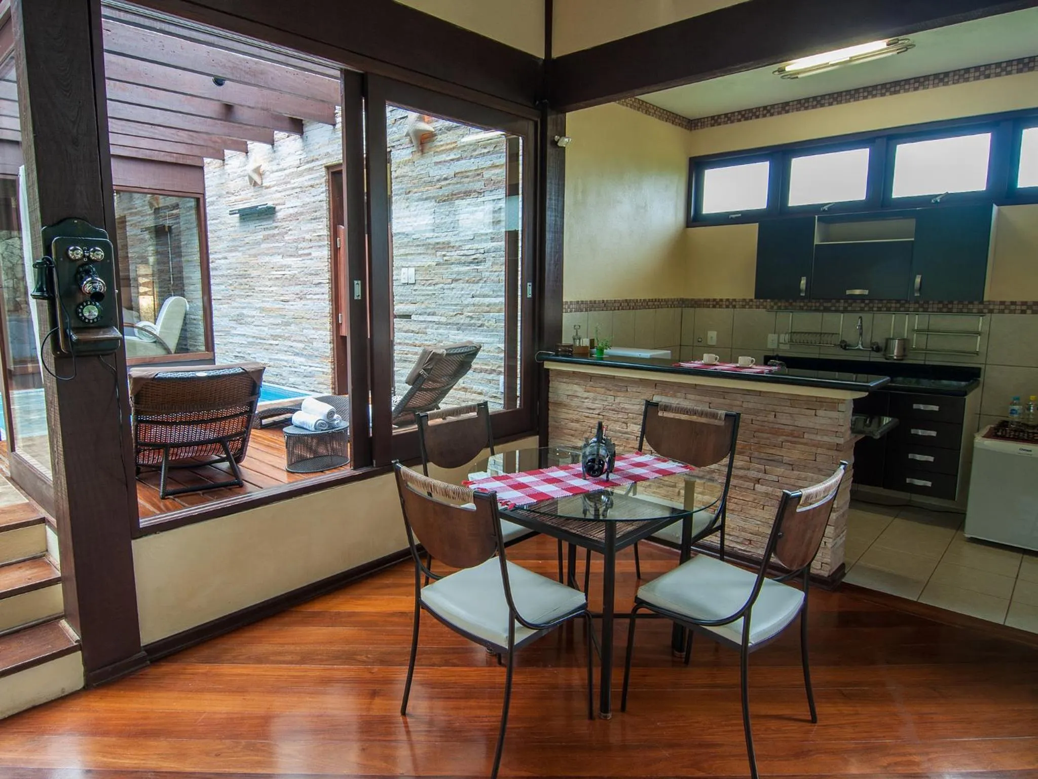 Kitchen or kitchenette in Pousada Jardim das Montanhas