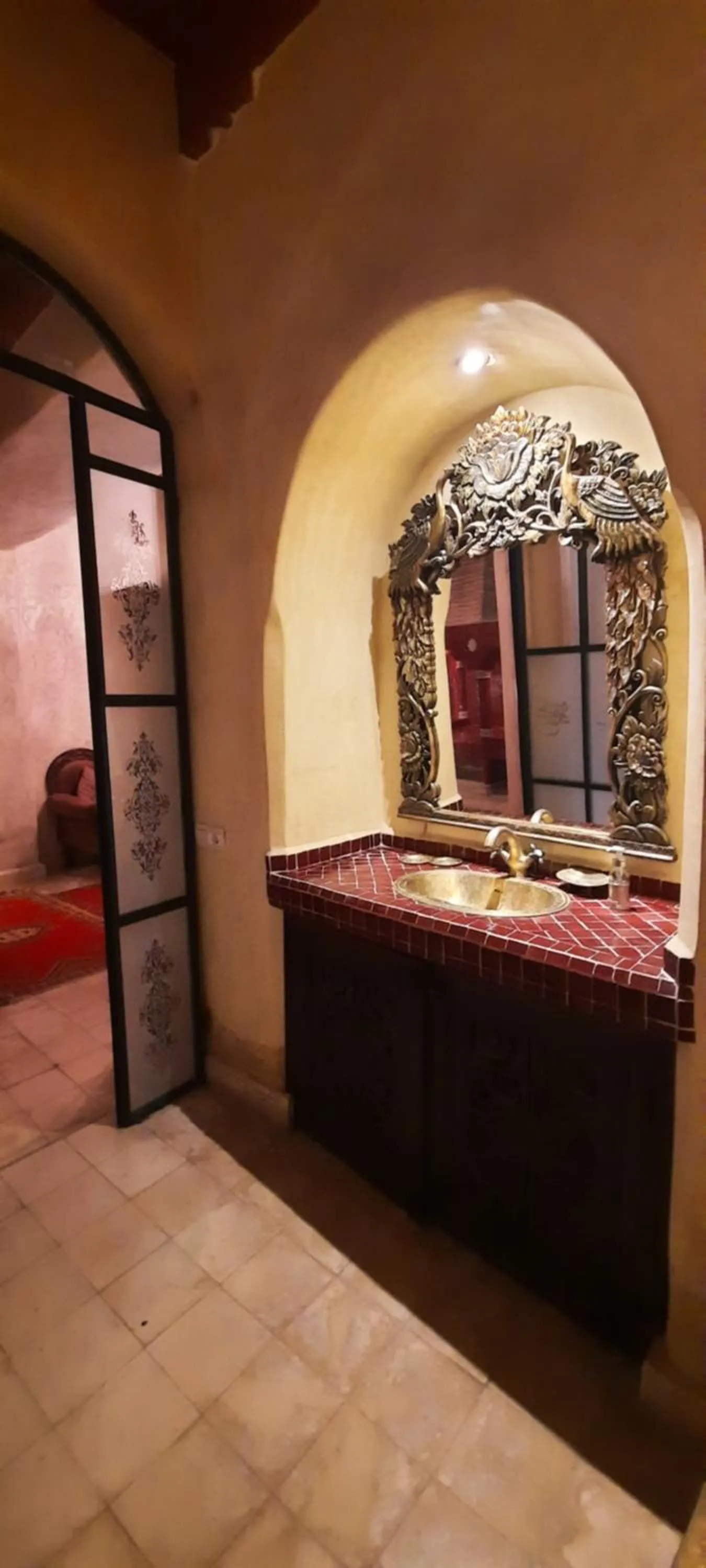 Bathroom, Bed in Riad Lorsya