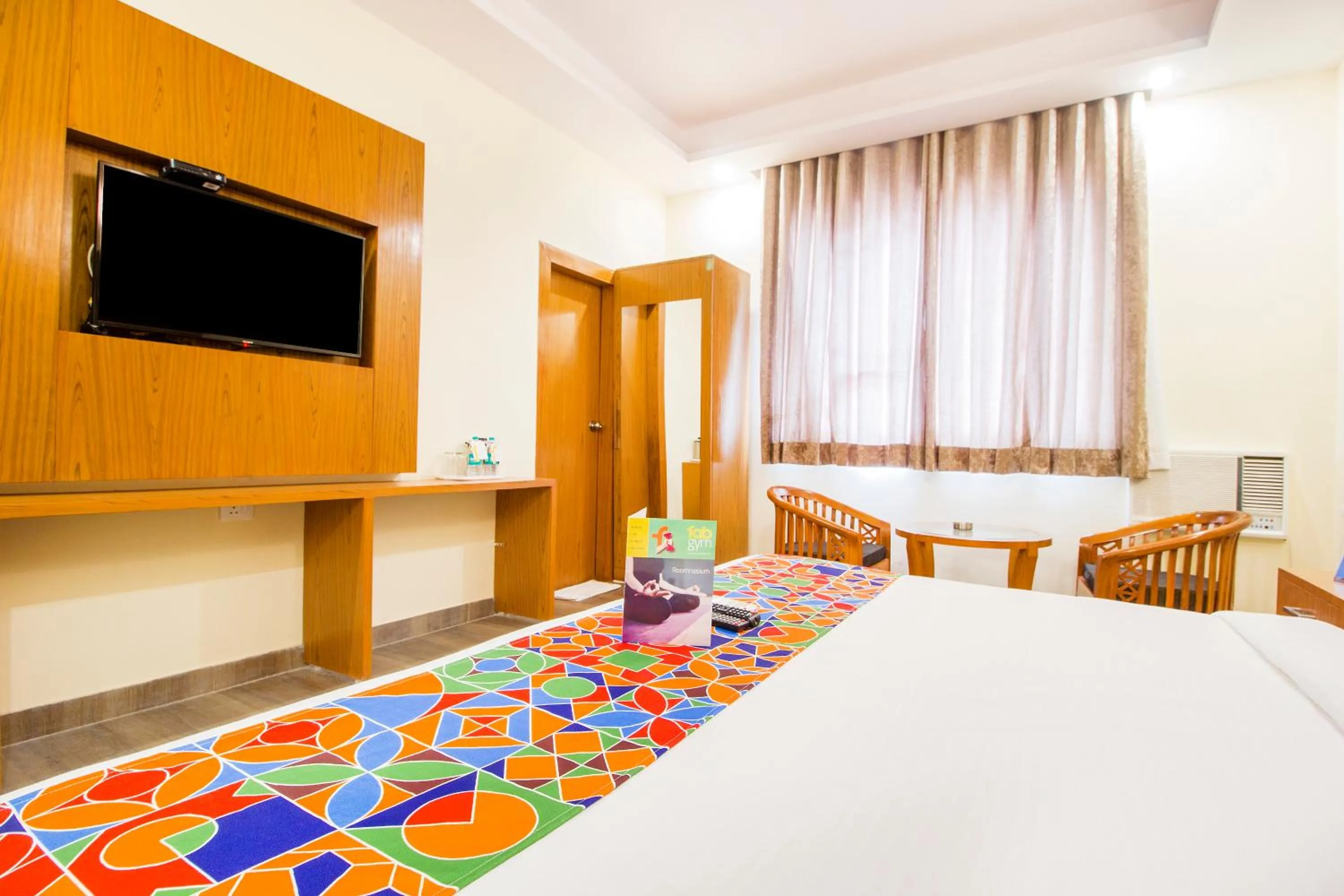 TV and multimedia, Bed in FabHotel Aries - Nr IGI Airport New Delhi