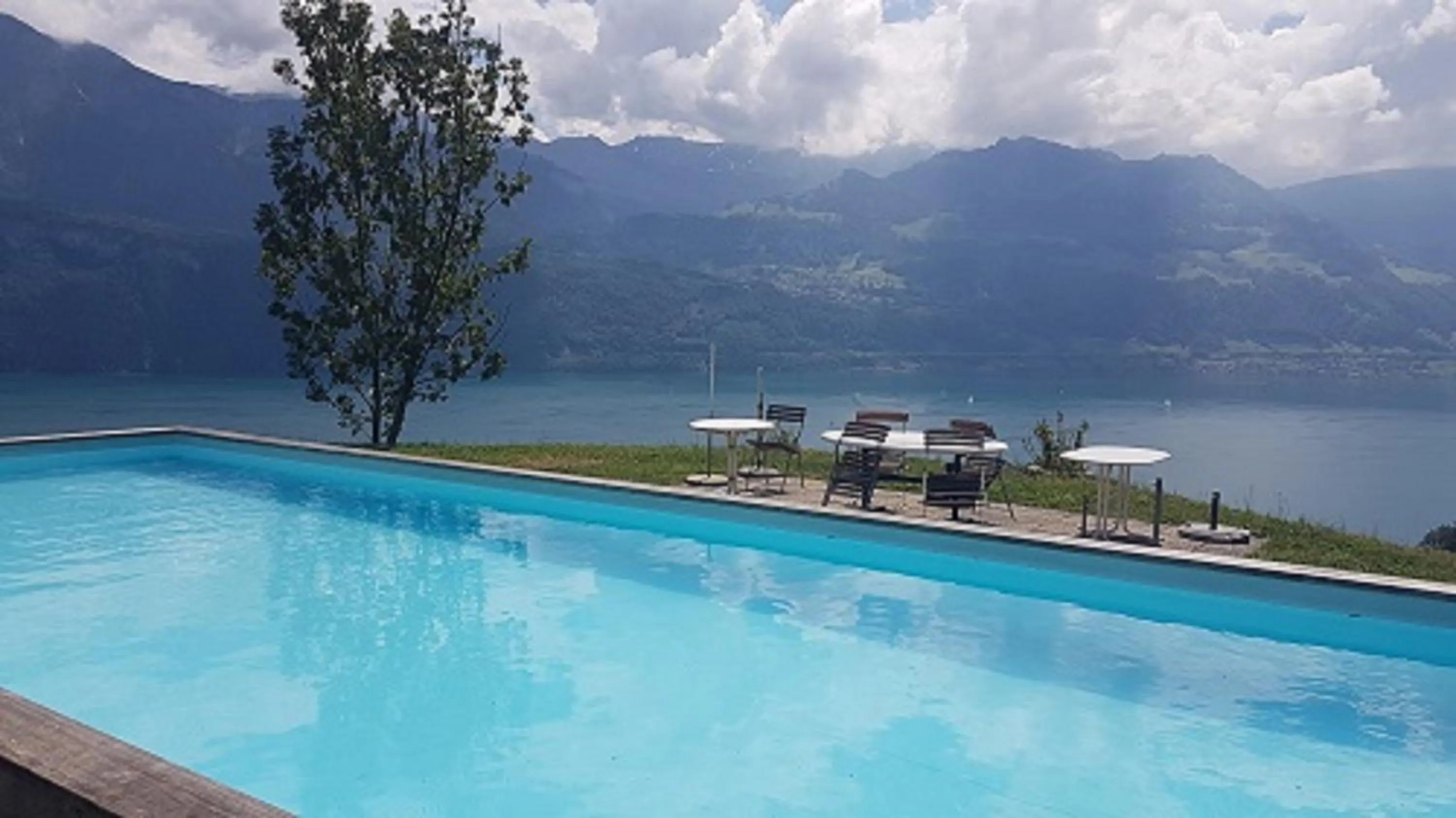 Swimming pool in Gasthaus Platten