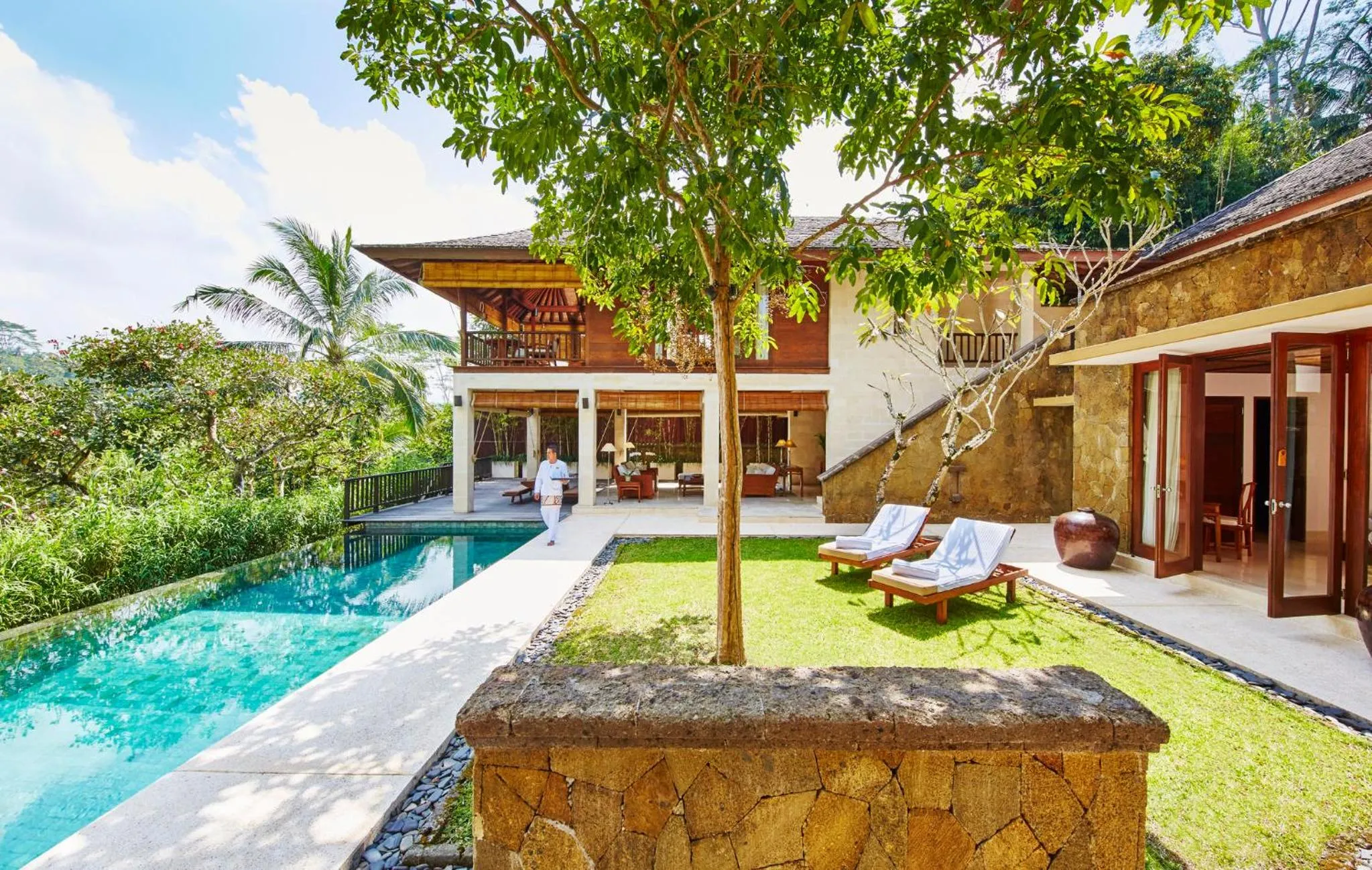 Swimming pool in COMO Shambhala Estate