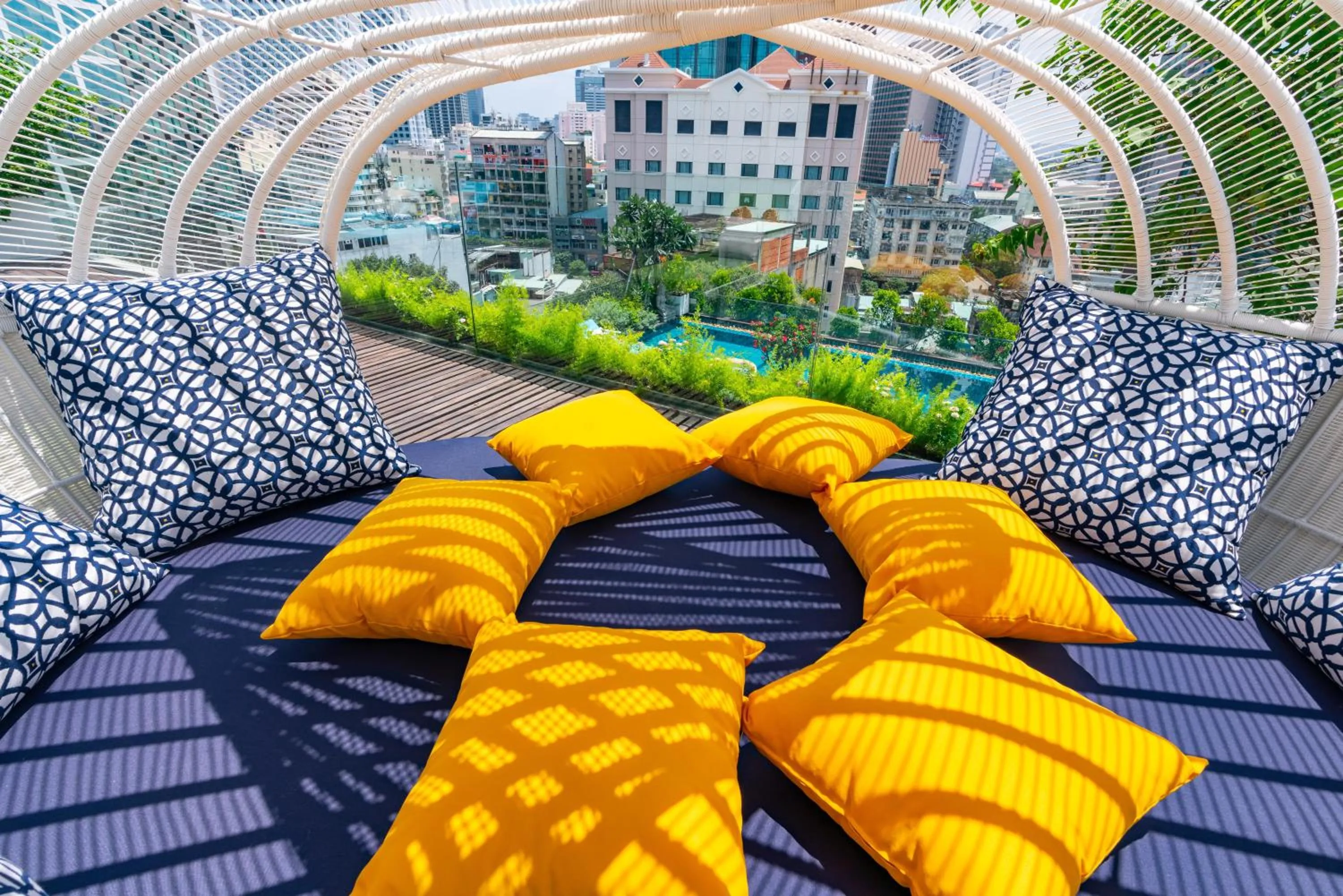 Swimming pool in Au Lac Charner Hotel