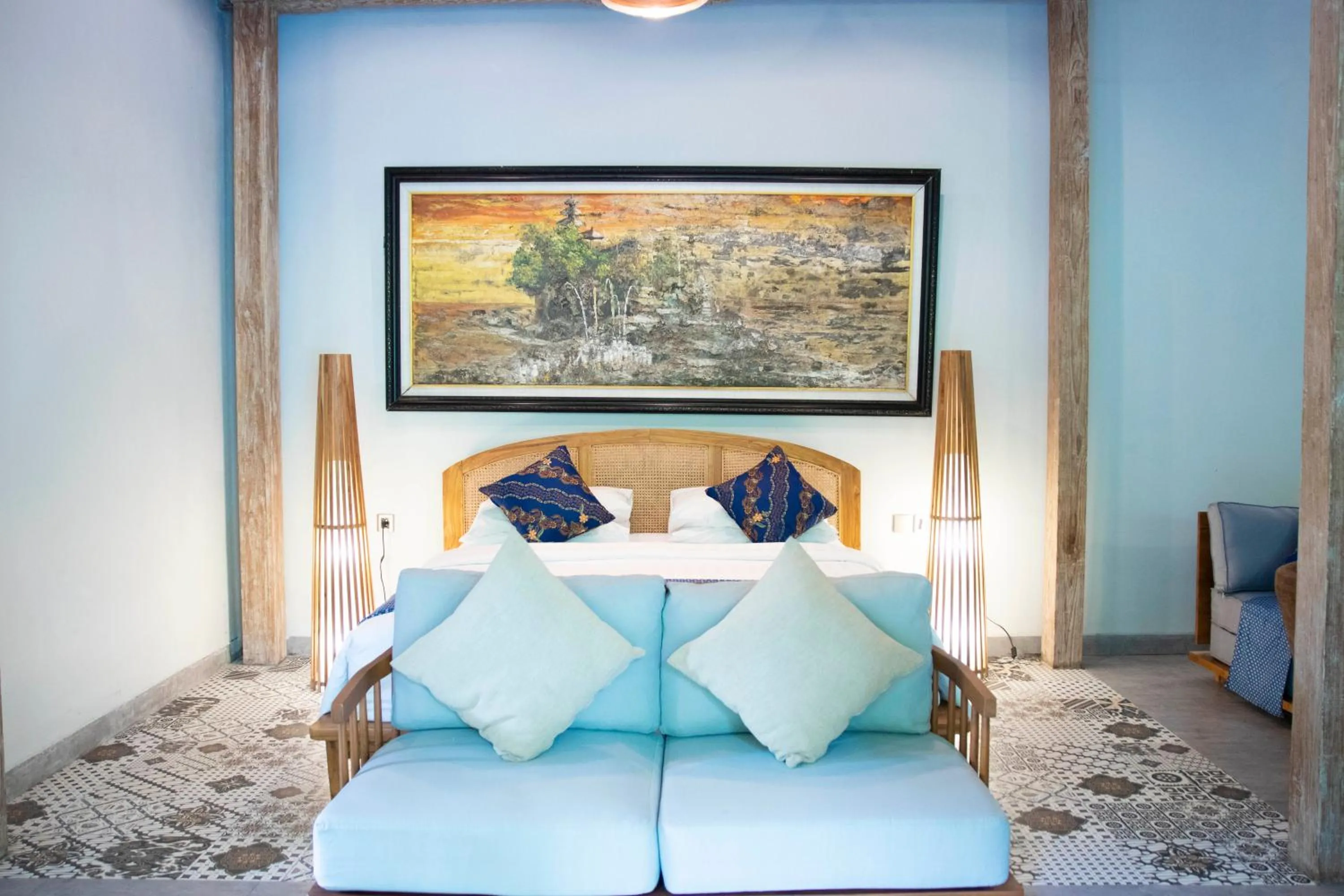 Bed in Natya Hotel Tanah Lot