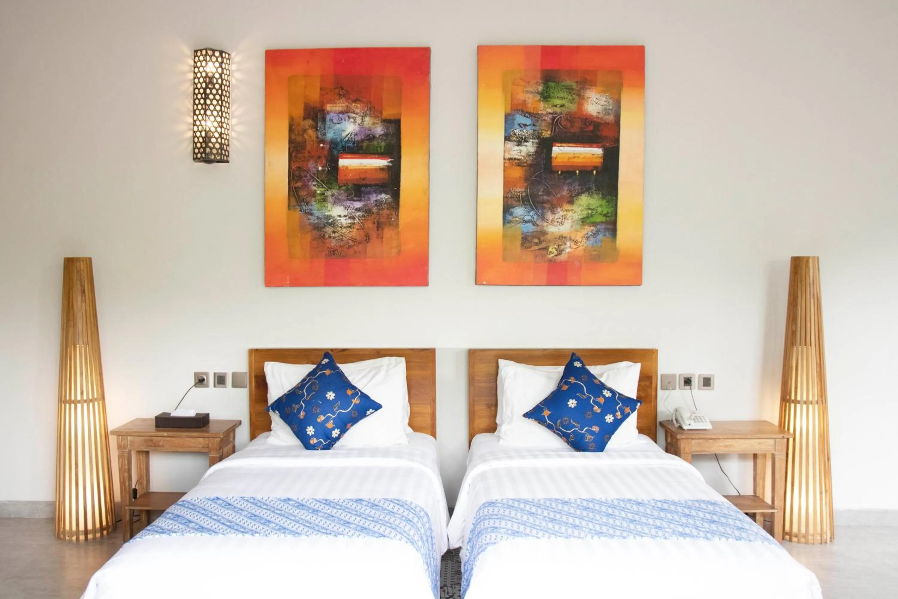 Bed in Natya Hotel Tanah Lot