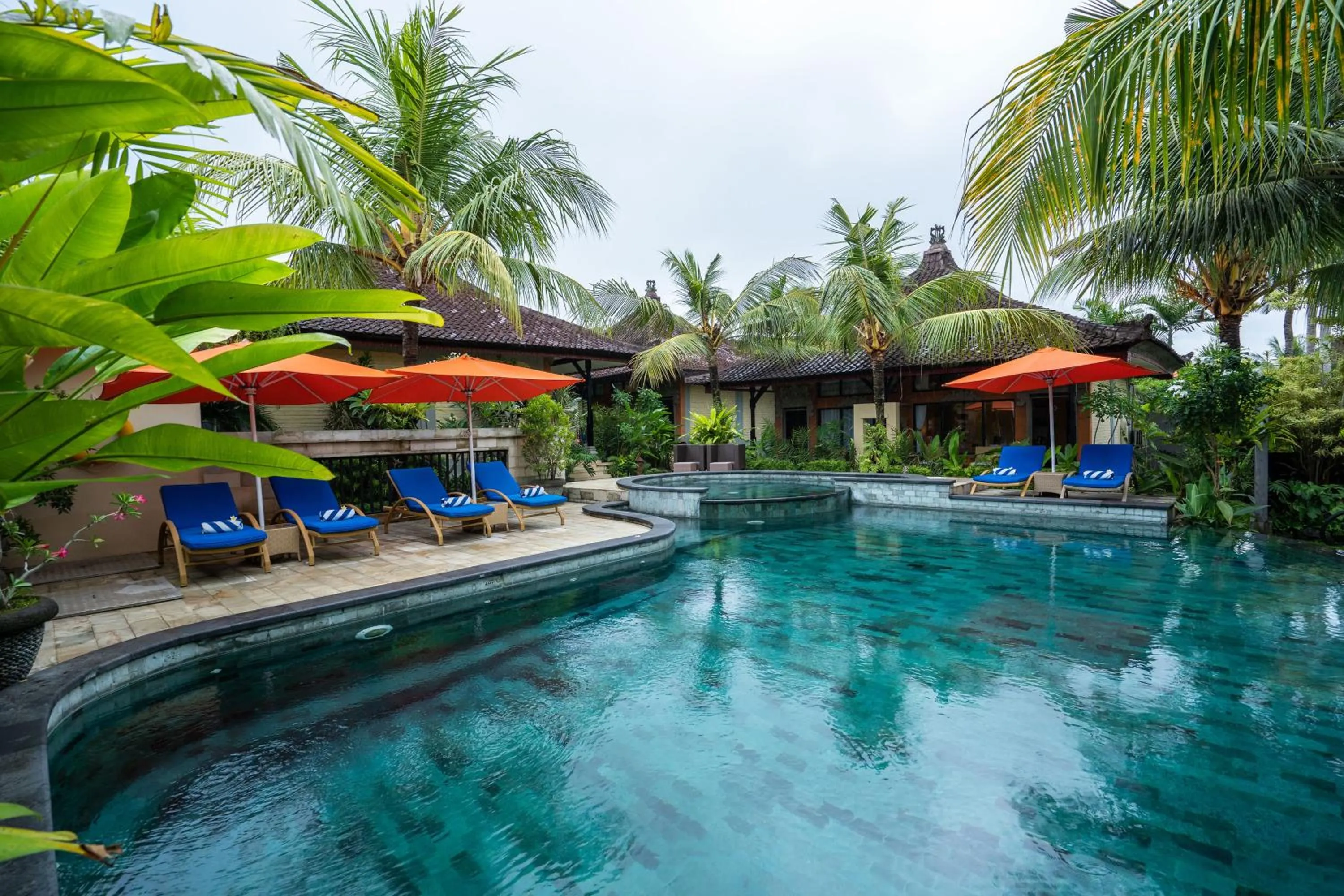 Pool view in Natya Hotel Tanah Lot